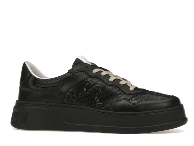 Gucci GG Embossed Black Leather