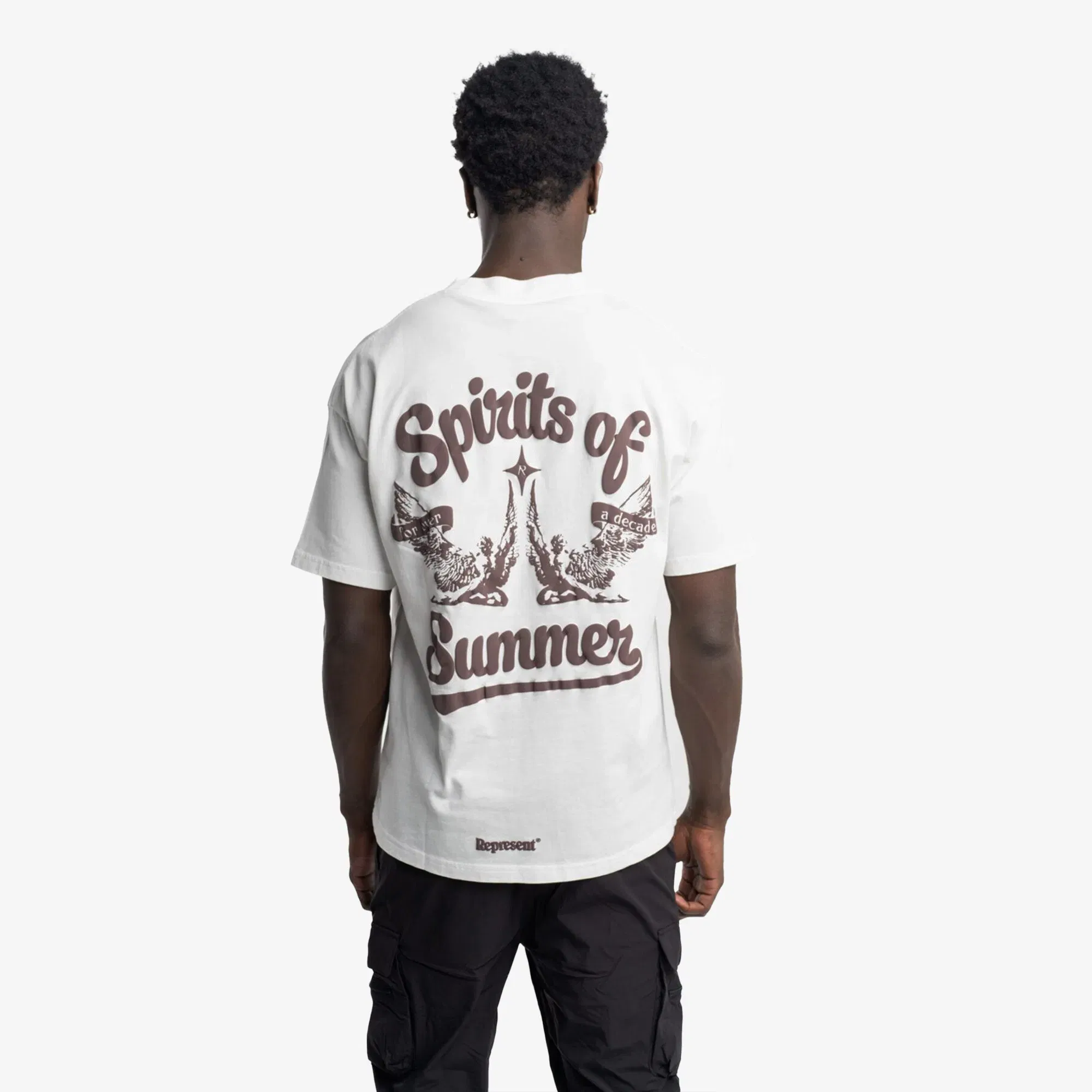REPRESENT SPIRITS OF SUMMER T-SHIRT { FLAT WHITE