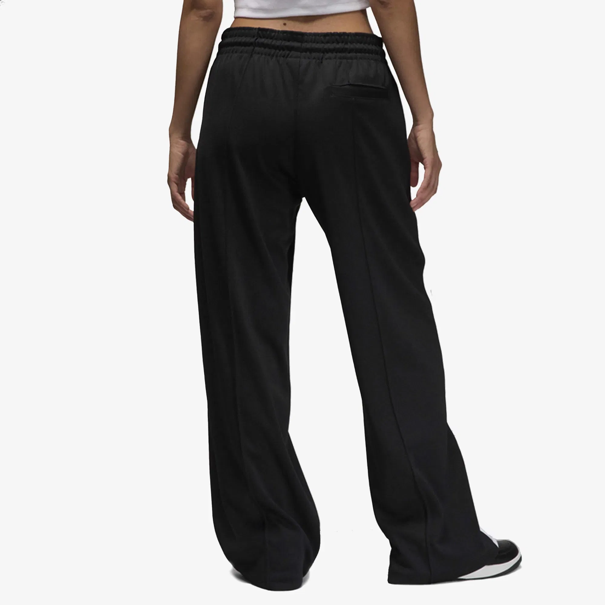 JORDAN KNIT TRACK PANTS { BLACK/WHITE/WHITE