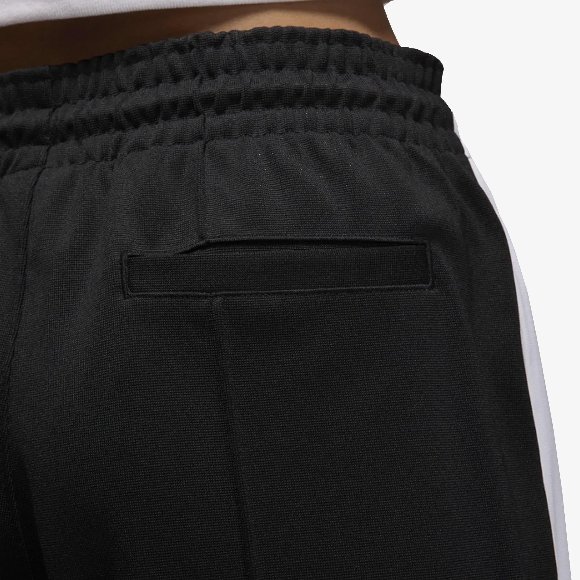 JORDAN KNIT TRACK PANTS { BLACK/WHITE/WHITE