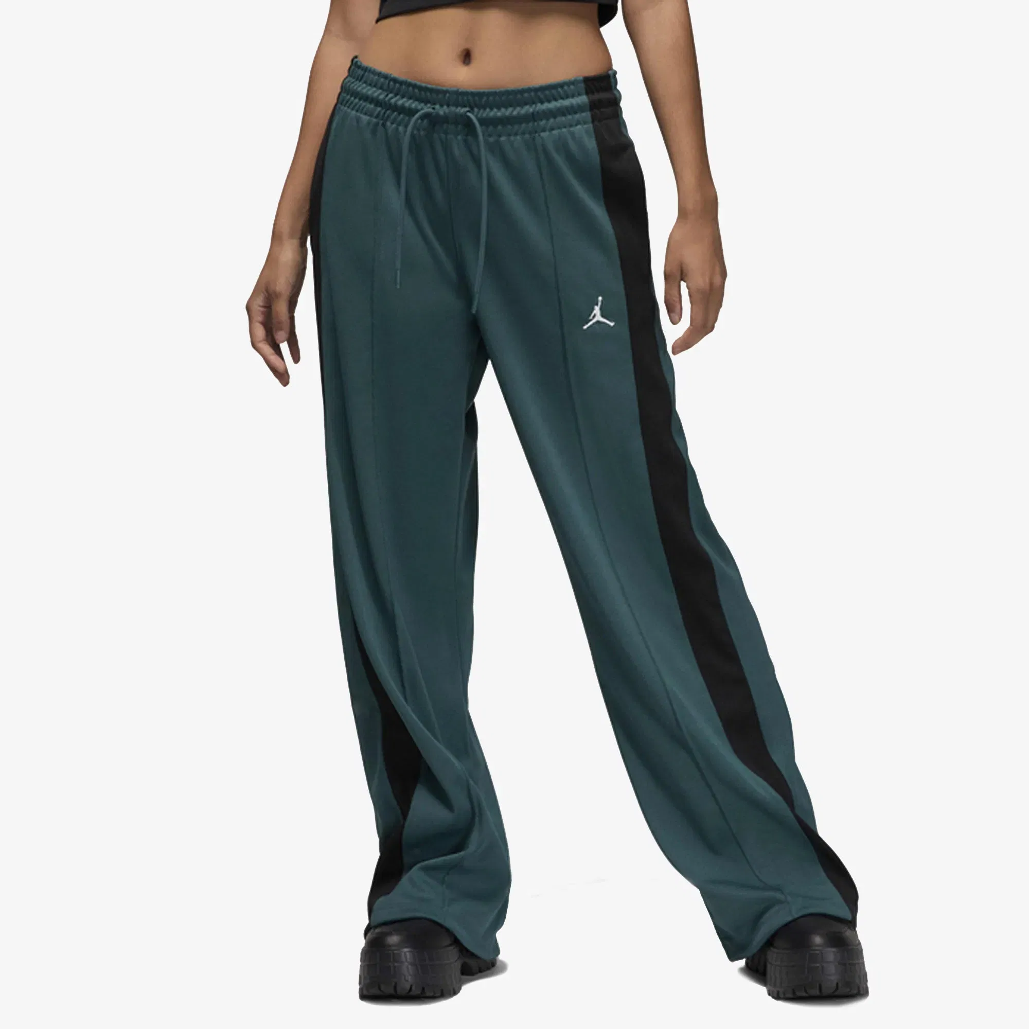JORDAN KNIT TRACK PANTS { OXIDIZED GREEN/BLACK/WHITE