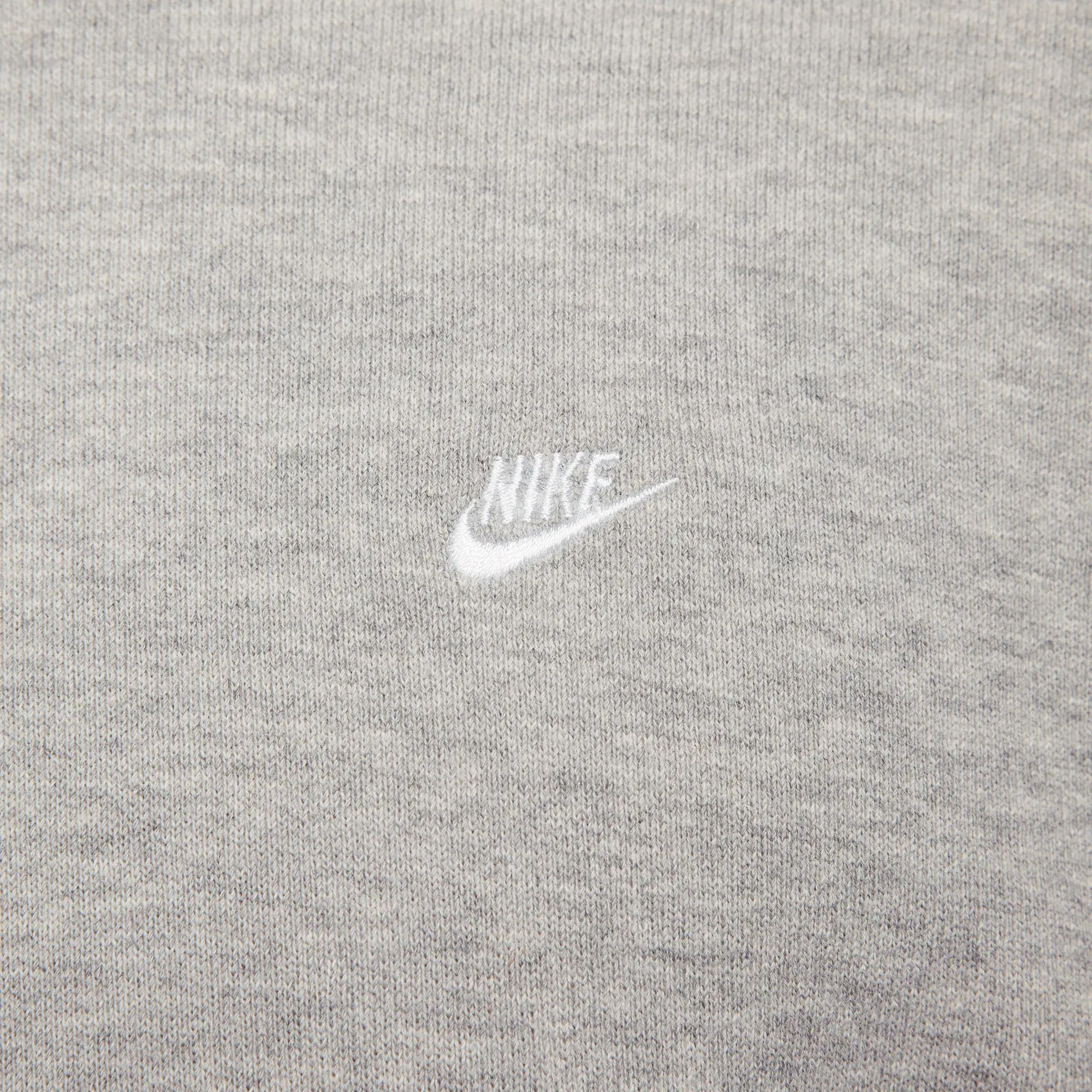 NIKE SPORTSWEAR FRENCH TERRY SHORT-SLEEVE TOP { DK GREY HEATHER/WHITE