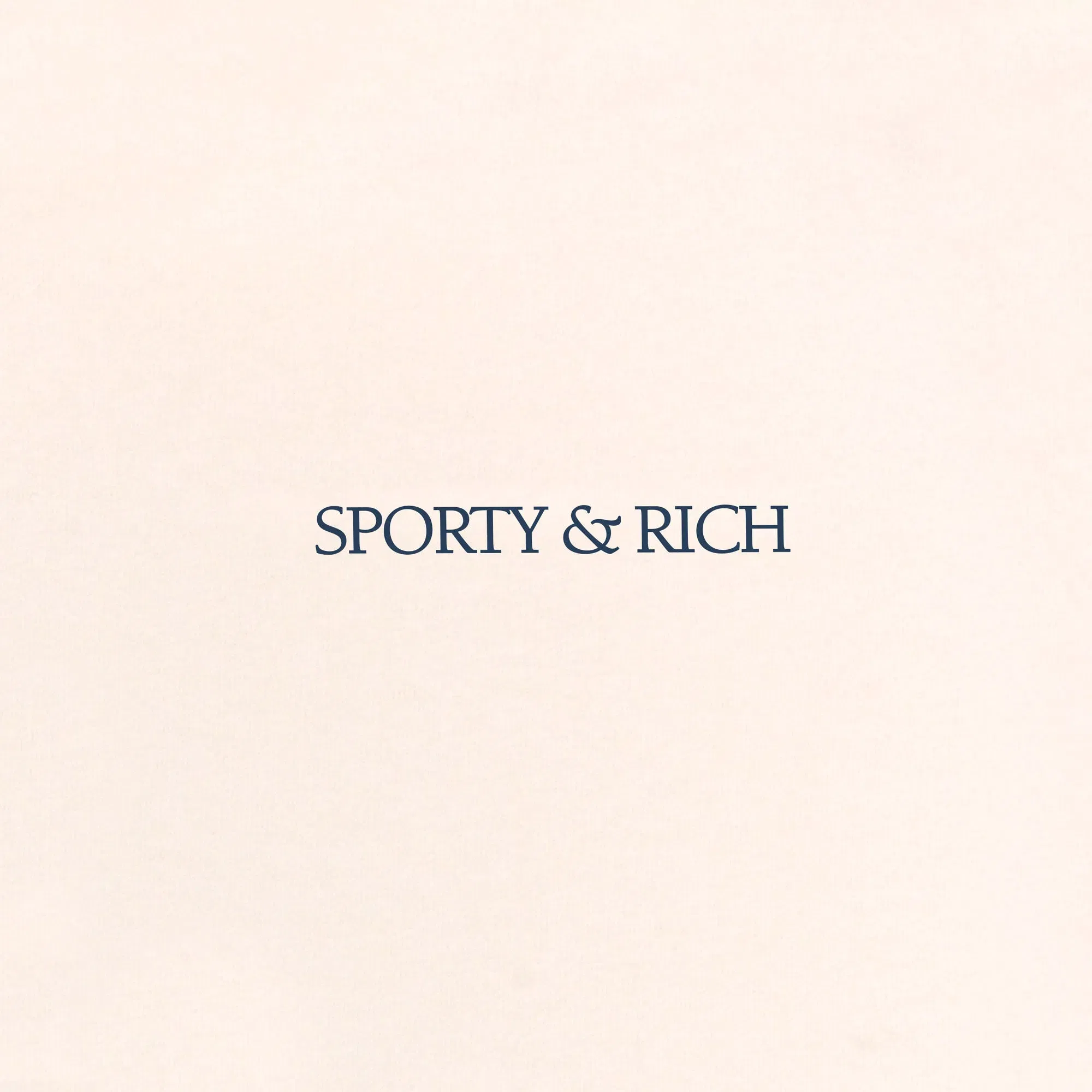 SPORTY & RICH H&W CLUB CROPPED HOODIE { CREAM/NAVY