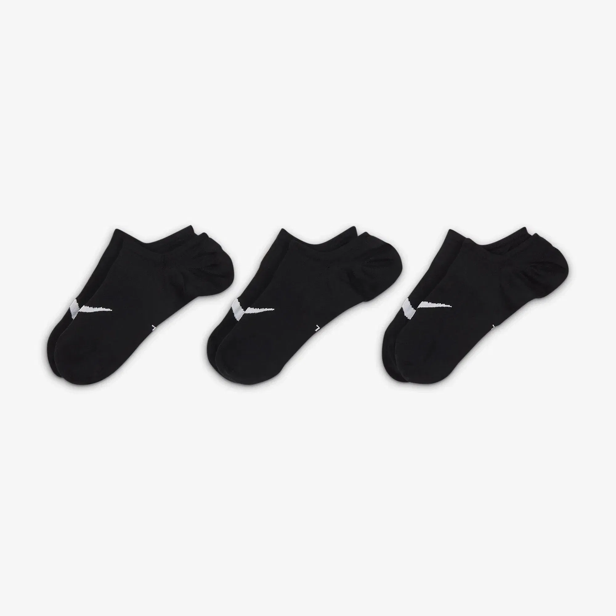 NIKE EVERYDAY PLUS LIGHTWEIGHT { BLACK/WHITE