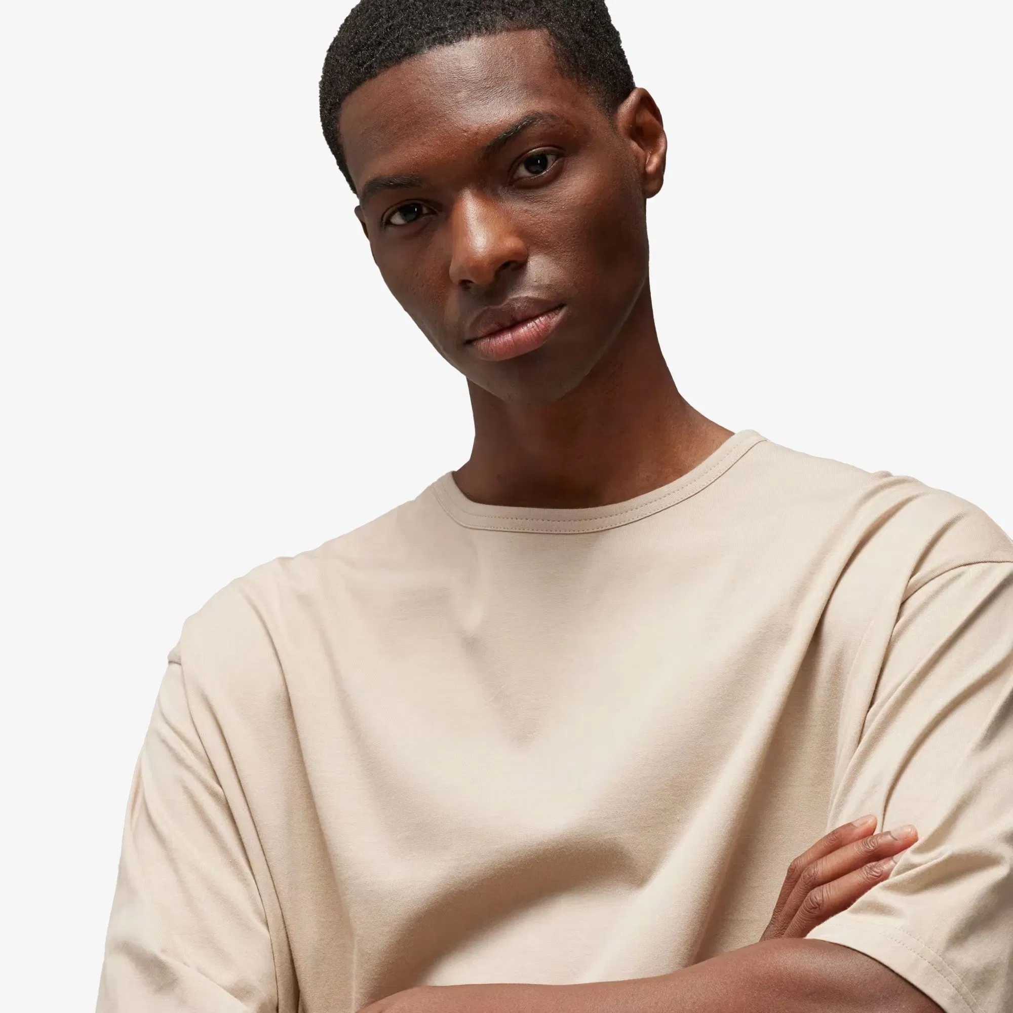 Y-3 BOXY SHORT SLEEVE TEE { CLAY BROWN
