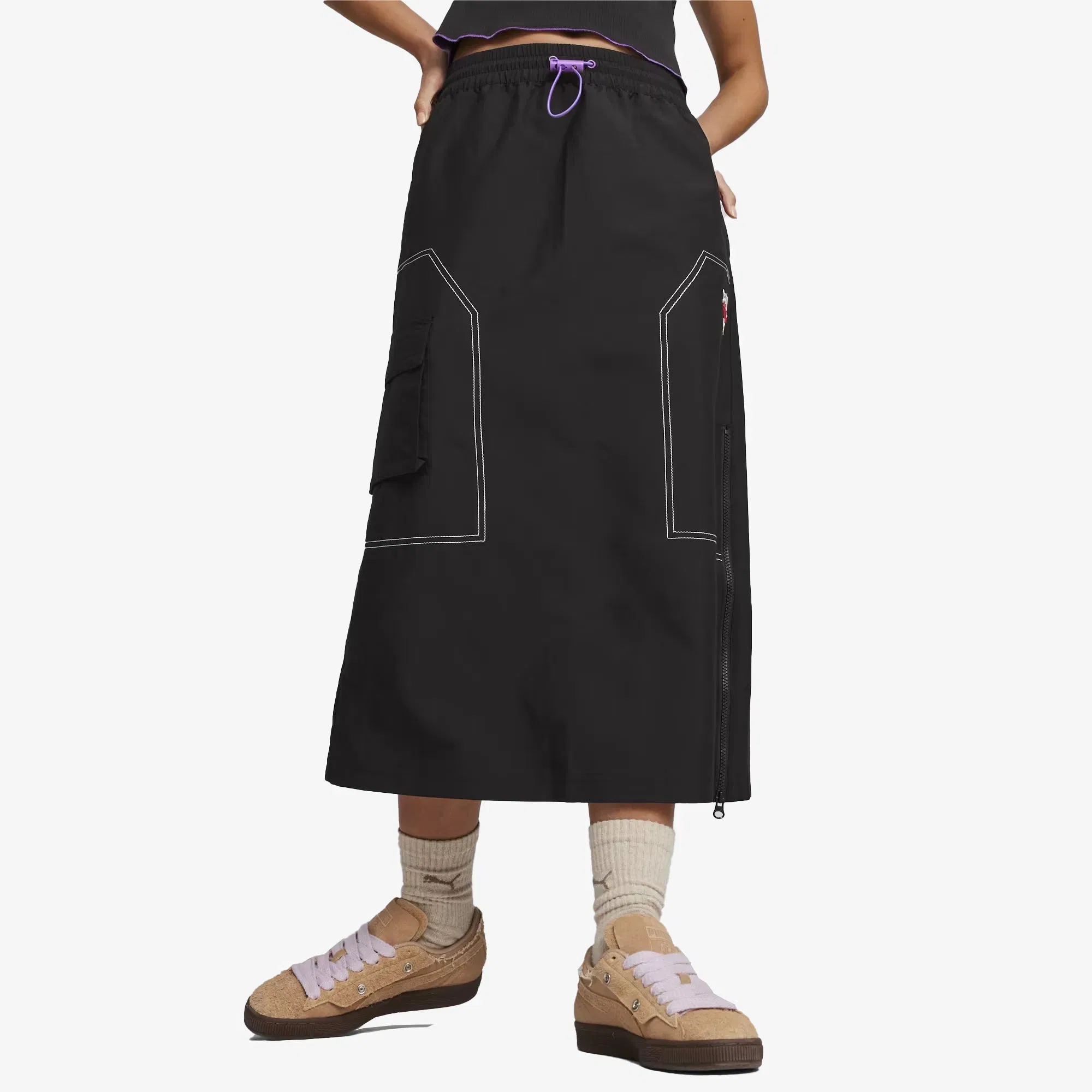 Puma X-GIRL MIDI SKIRT { BLACK
