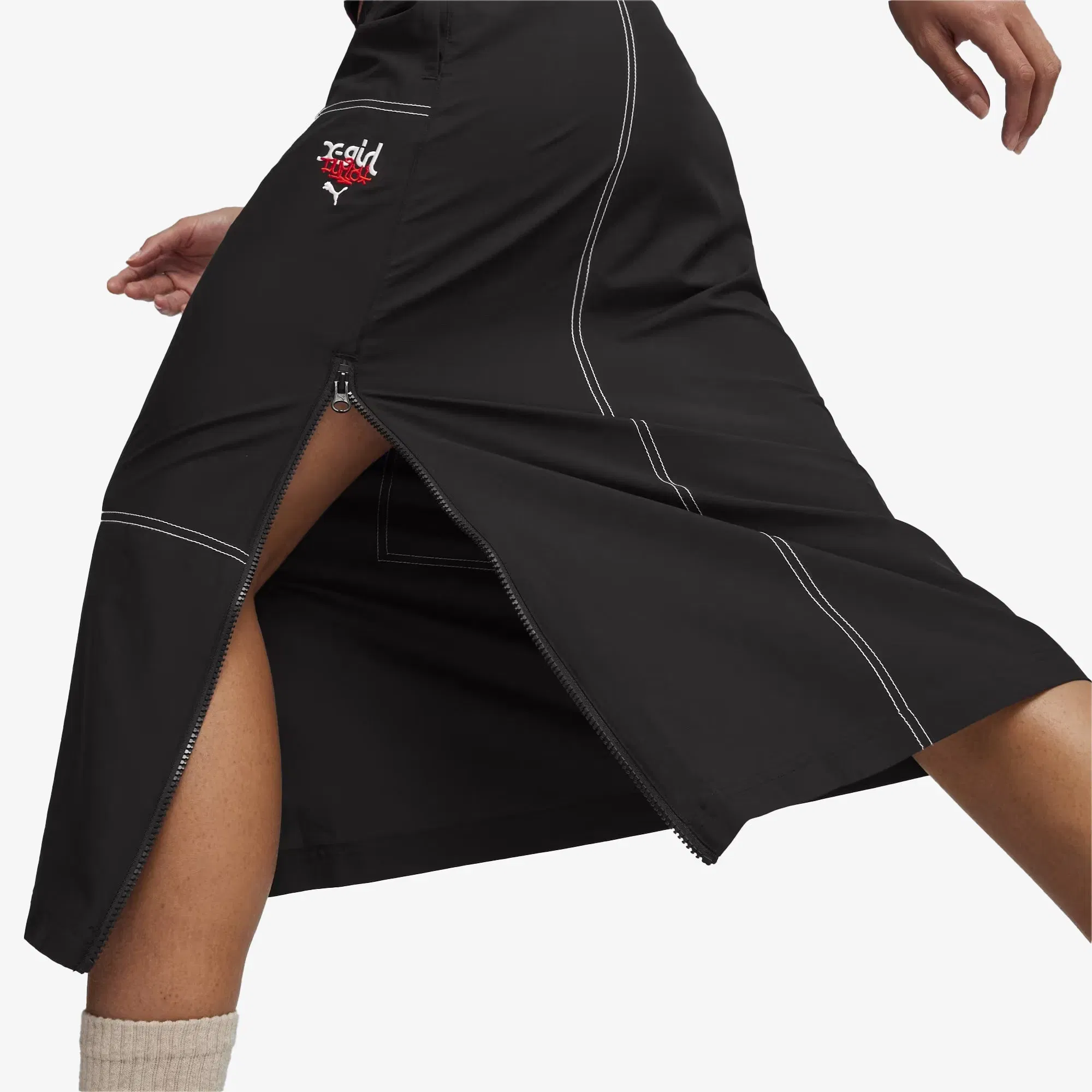 Puma X-GIRL MIDI SKIRT { BLACK