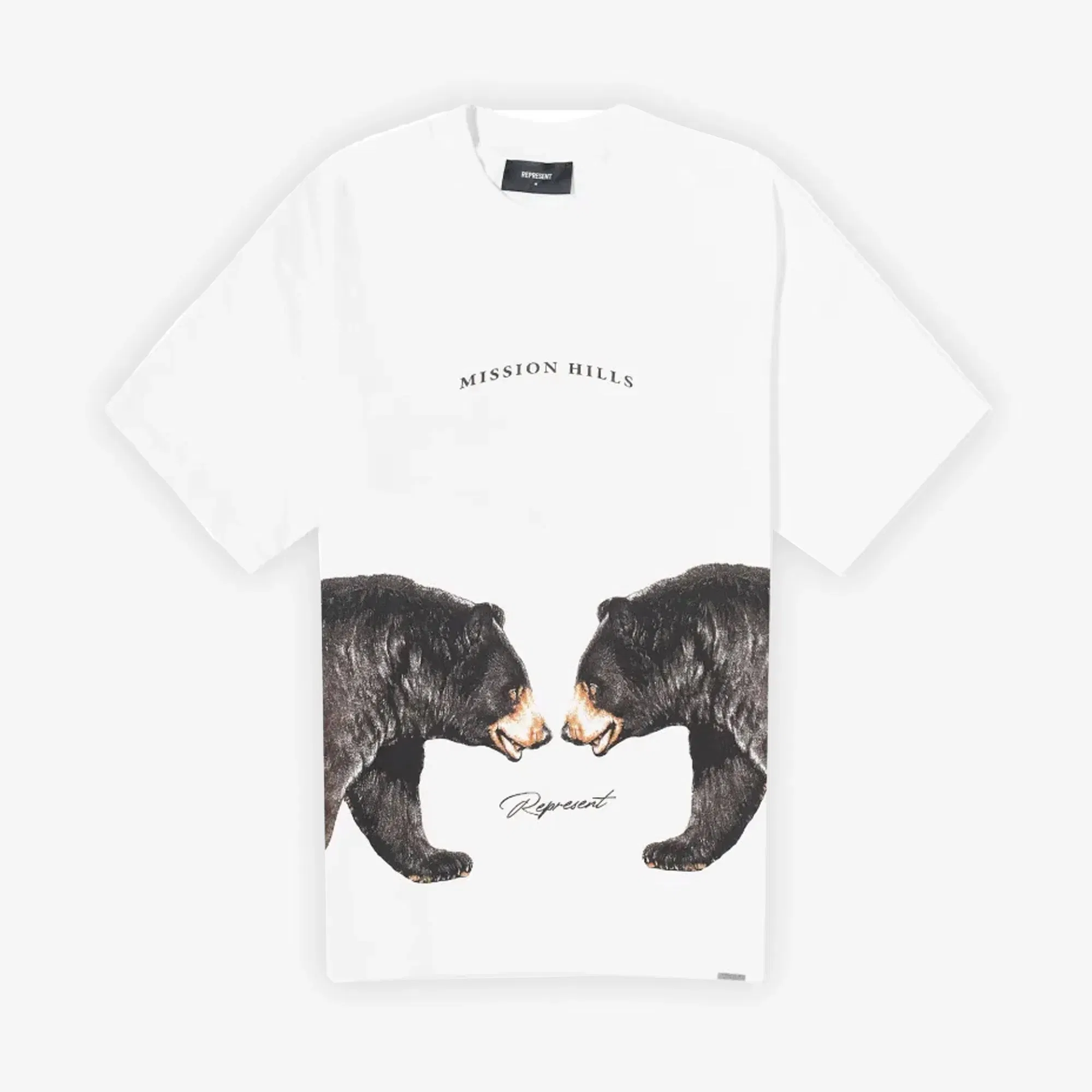 Represent MISSION HILLS T-SHIRT { FLAT WHITE