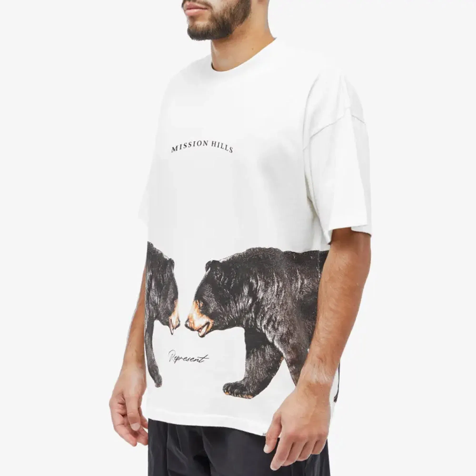 Represent MISSION HILLS T-SHIRT { FLAT WHITE