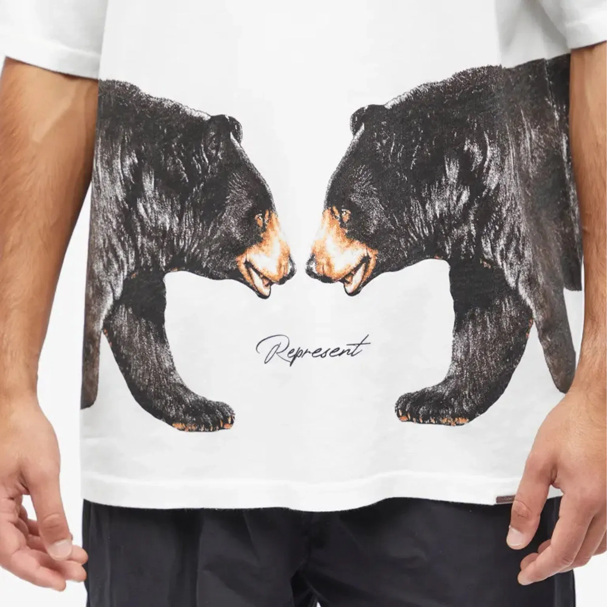 Represent MISSION HILLS T-SHIRT { FLAT WHITE