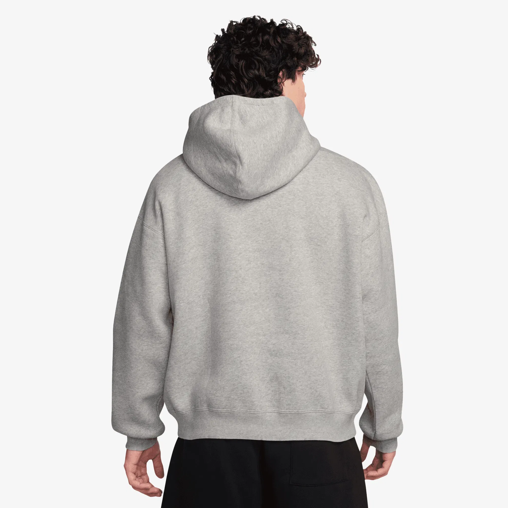 JORDAN BROOKLYN FLEECE { GREY HEATHER/WHITE