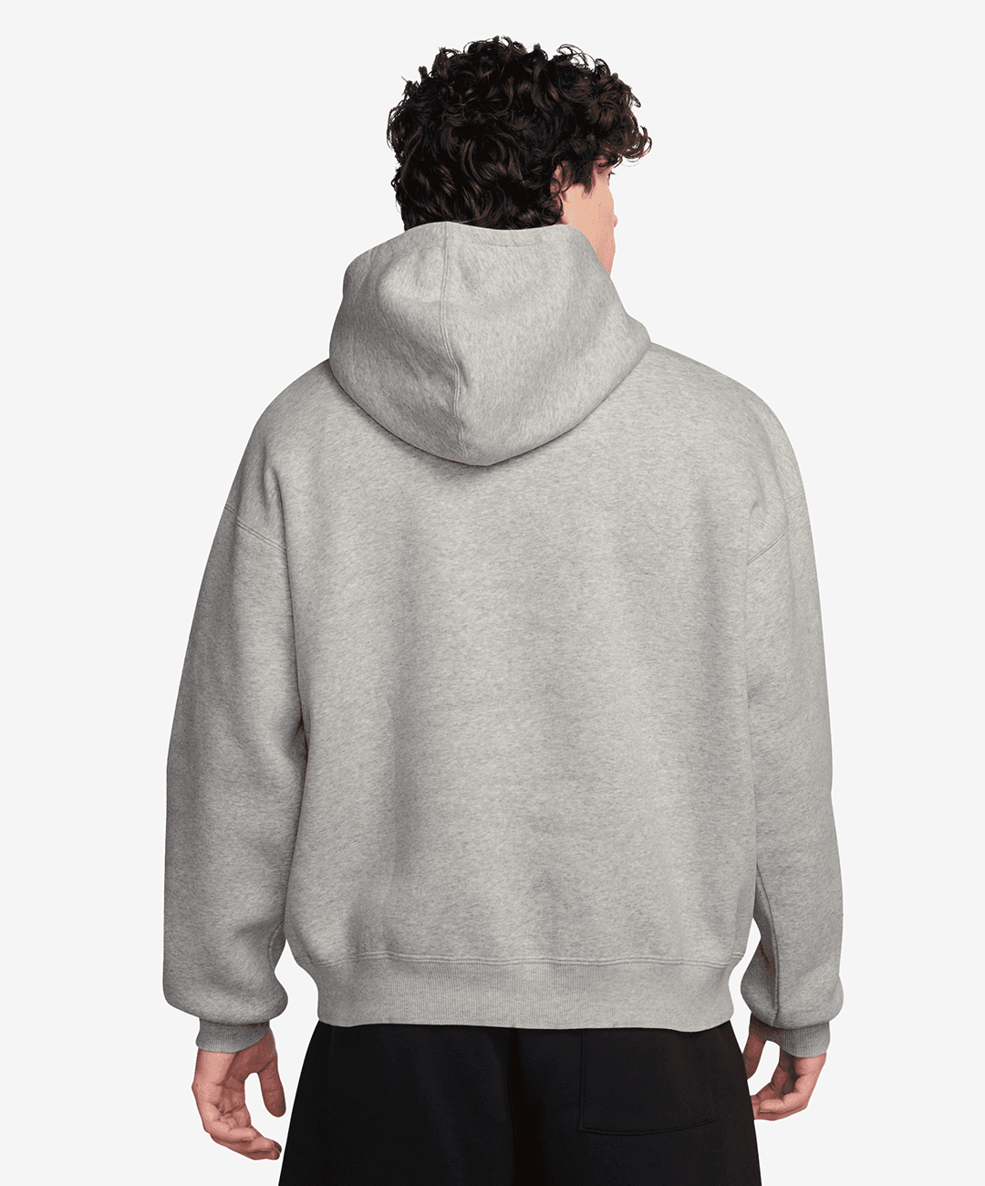JORDAN BROOKLYN FLEECE { GREY HEATHER/WHITE