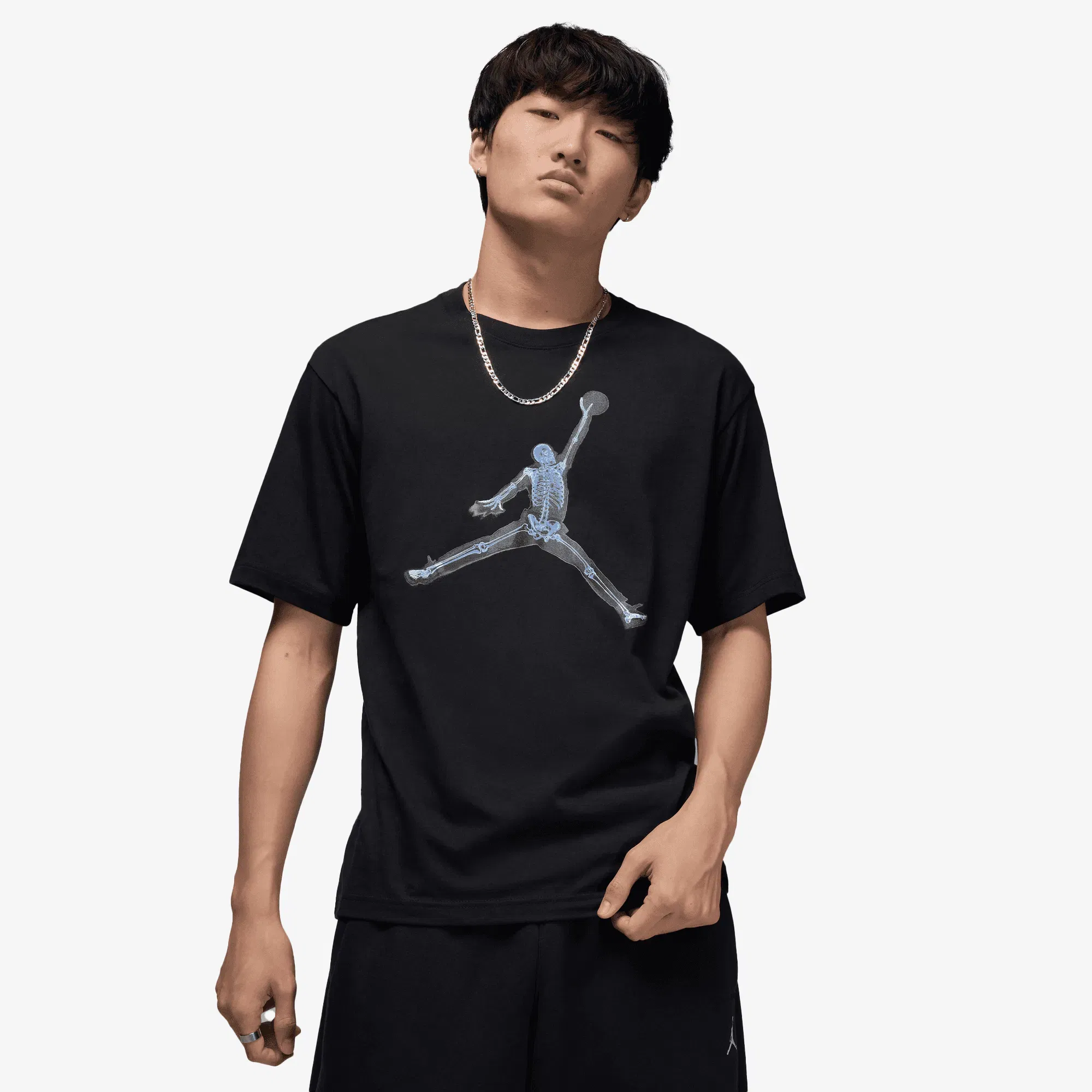 JORDAN M J NC XRAY JM SS CREW { BLACK/BLUE