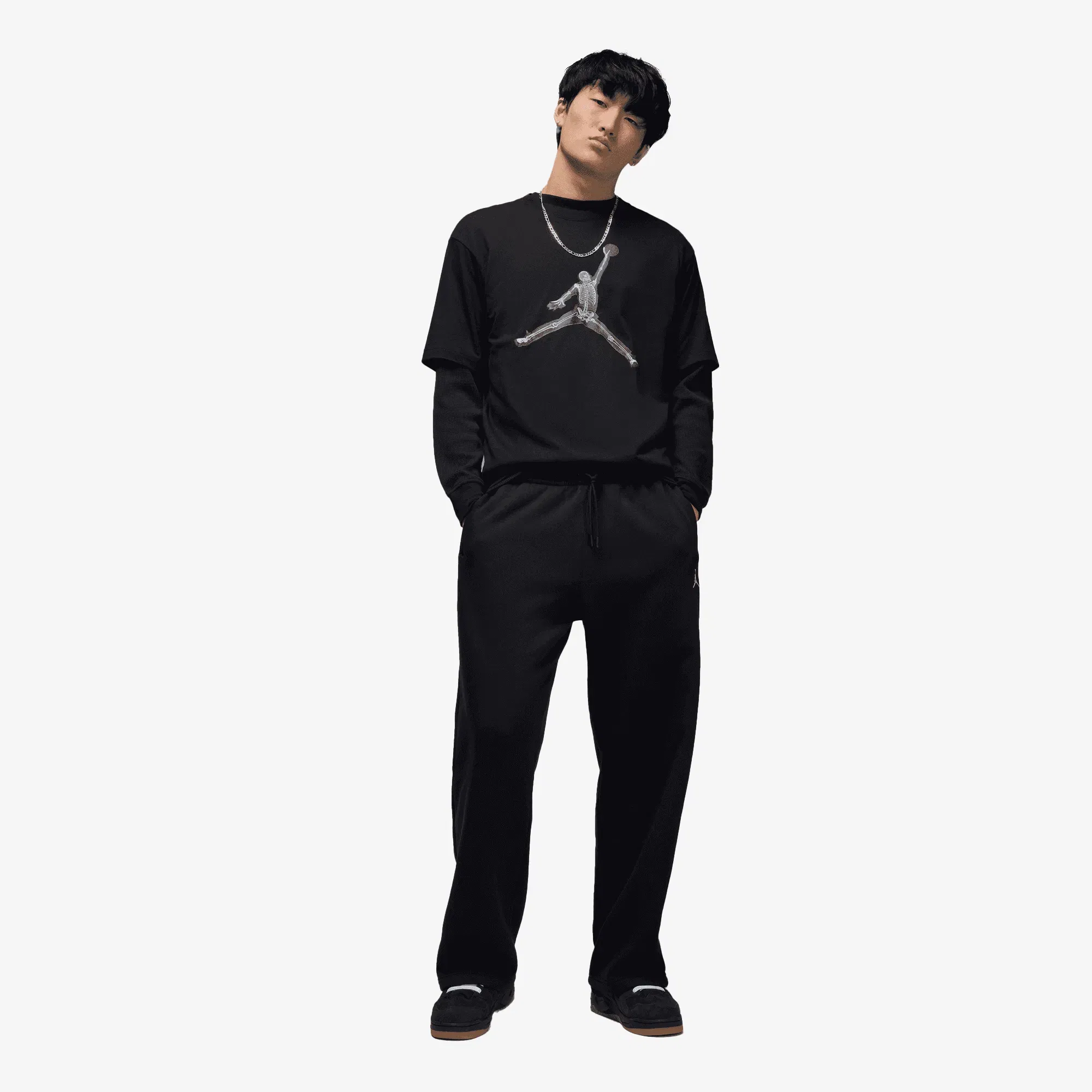 JORDAN M J NC XRAY JM SS CREW { BLACK/BLUE