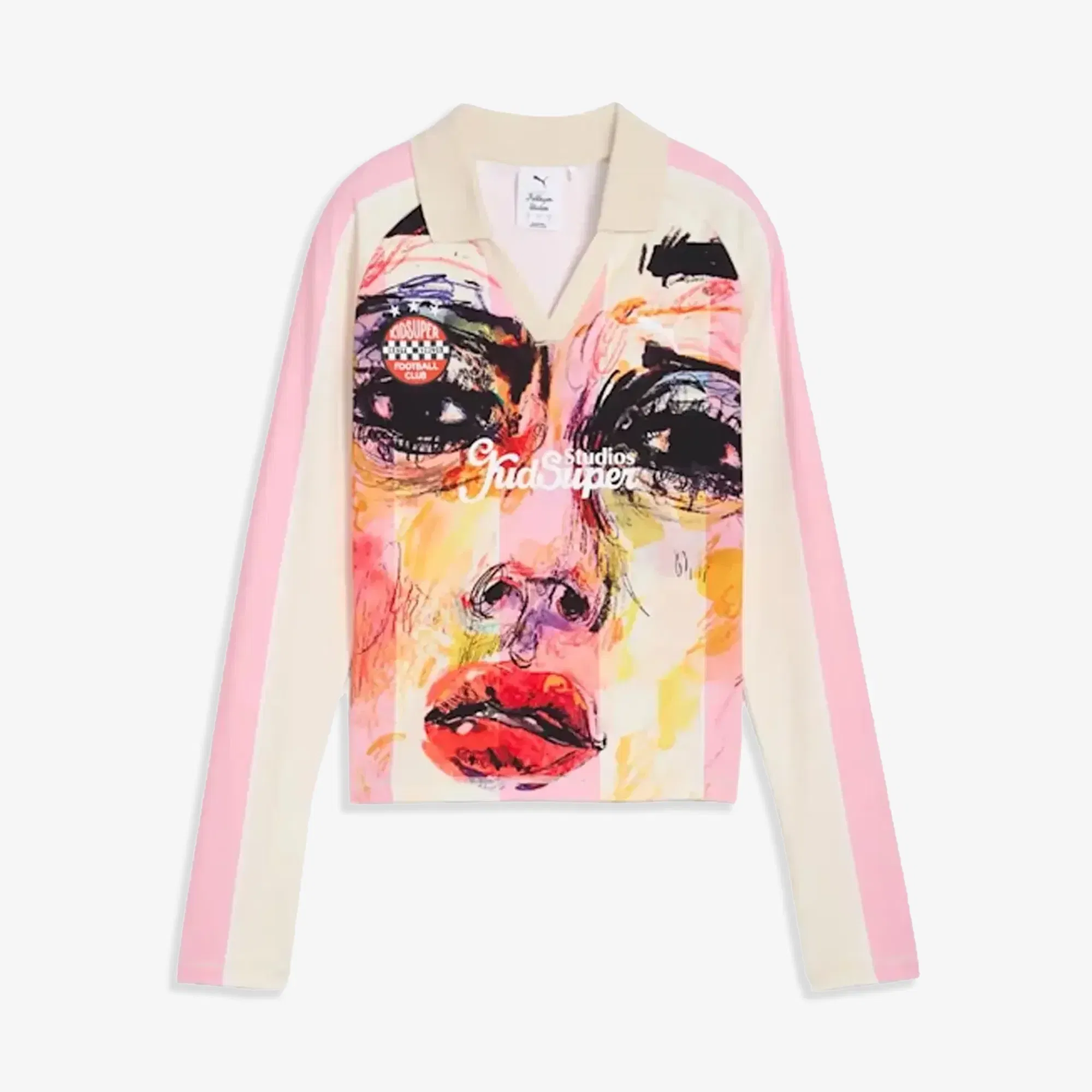 PUMA x KIDSUPER LONG SLEEVE JERSEY { POISED PINK-AOP