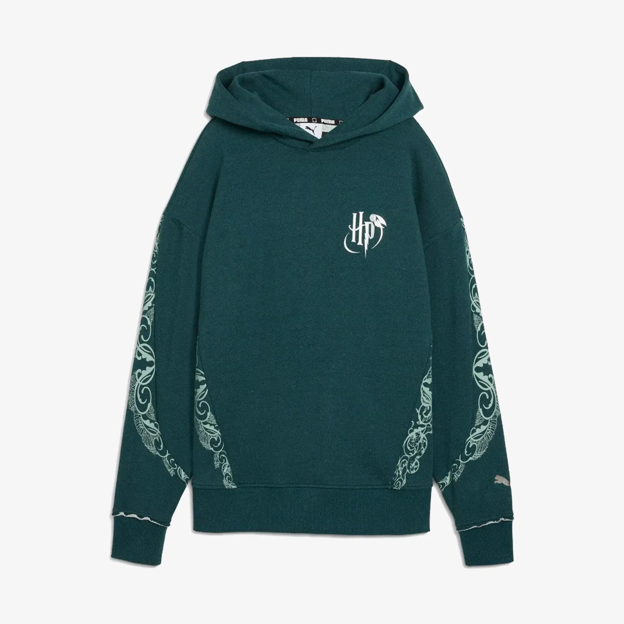 Puma HOOPS x HARRY POTTER HOODIE { GREEN TERRAIN-HEATHER