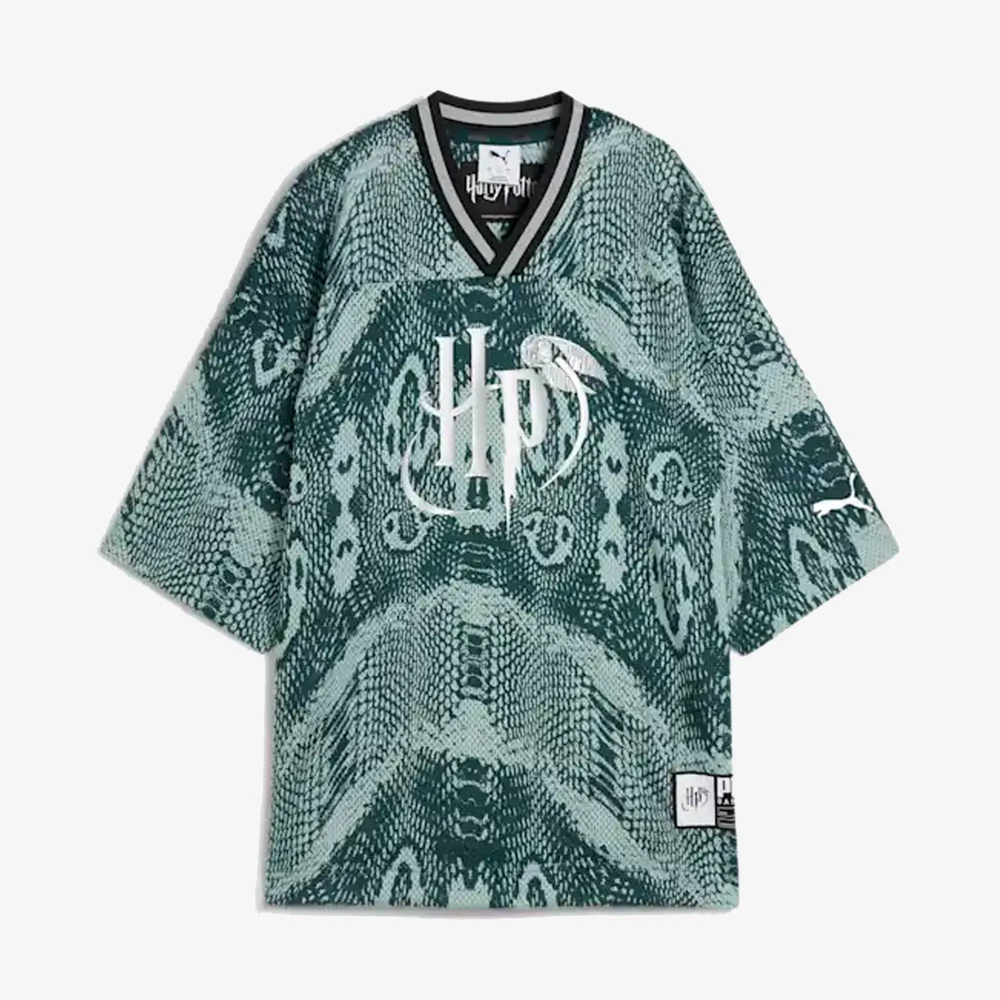PUMA HOOPS x HARRY POTTER BASKETBALL JERSEY { GREEN TERRAIN-AOP