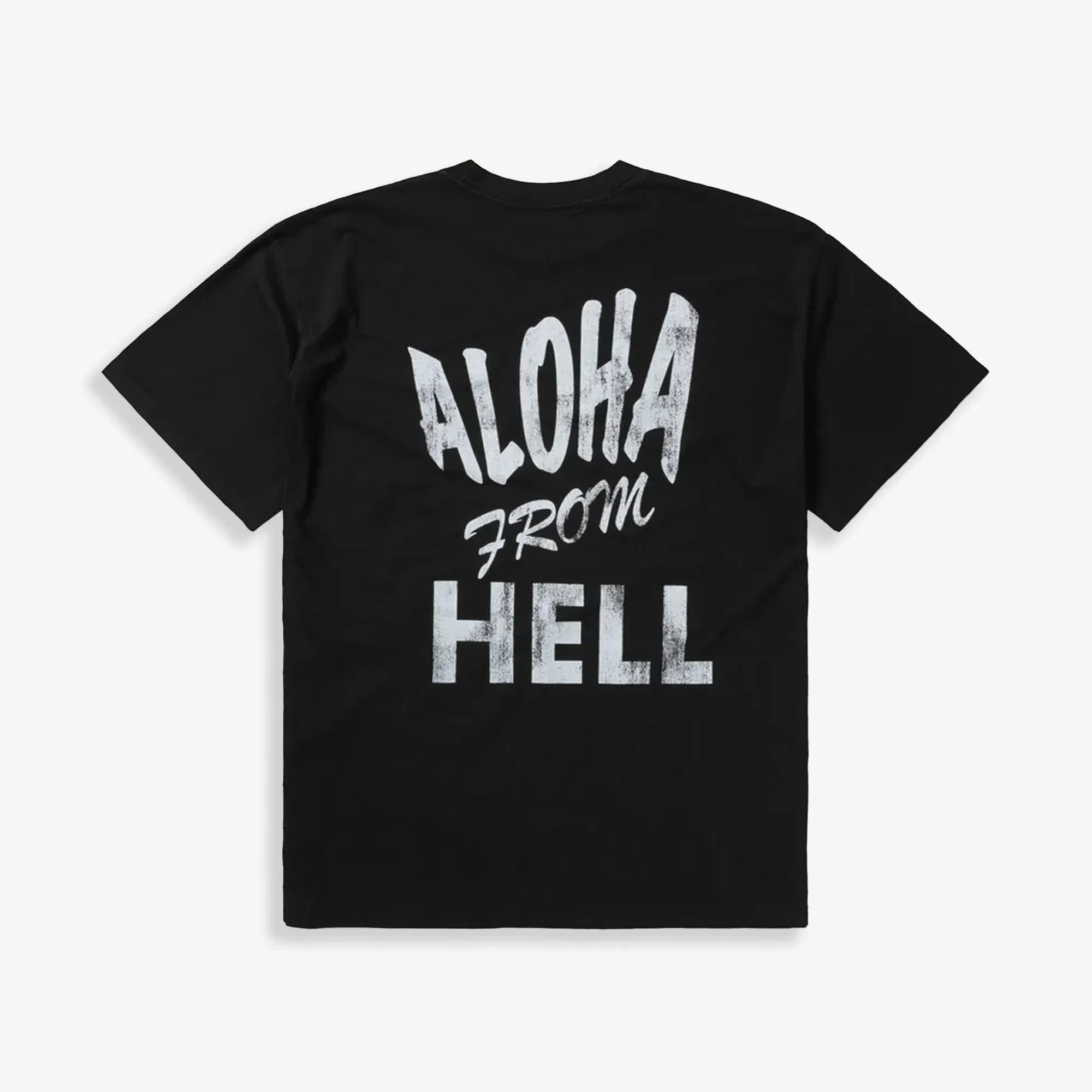 Aries FADED ALOHA FROM HELL SS T-Shirt { BLACK