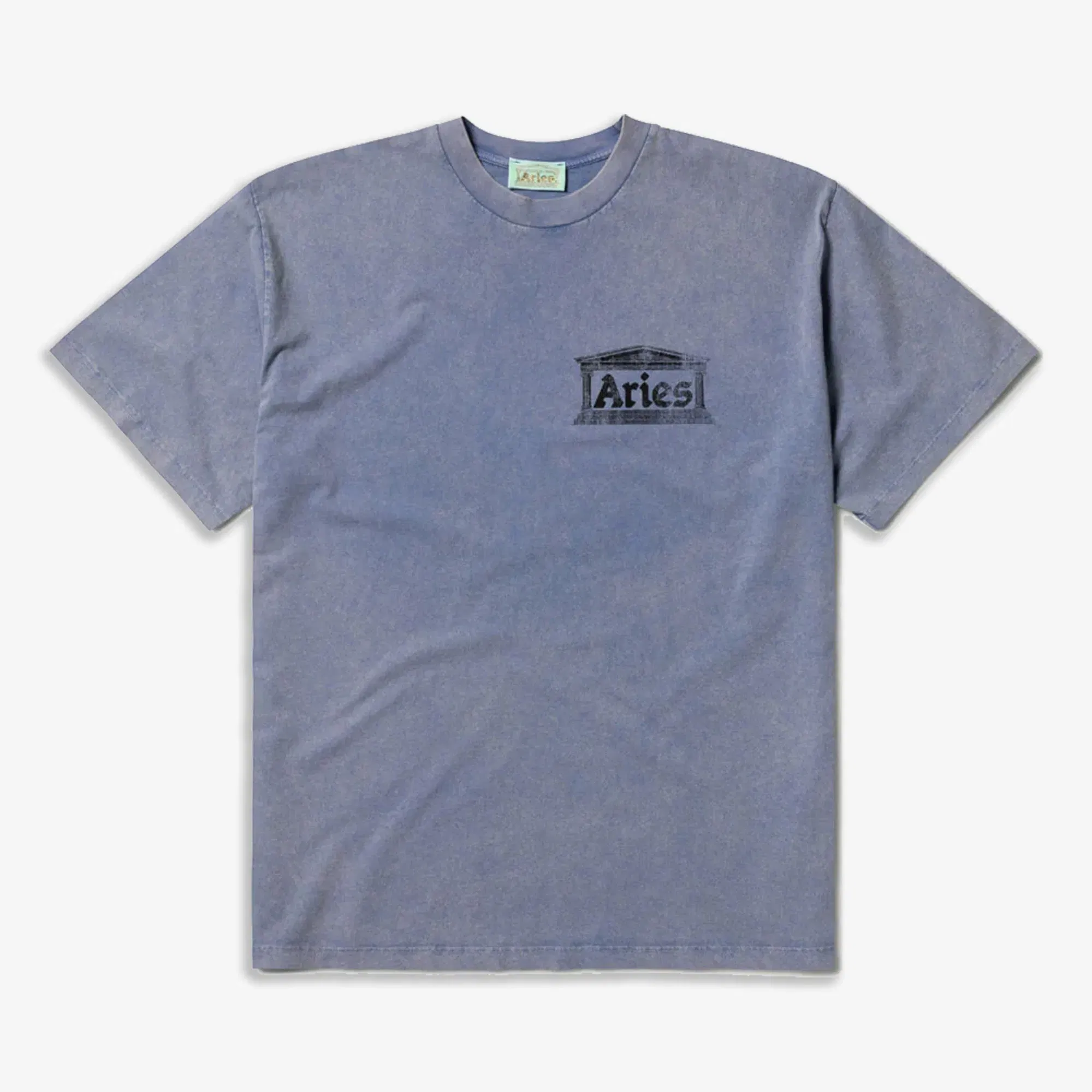 Aries AGED ANCIENT TEMPLE SS T-Shirt { BLUE