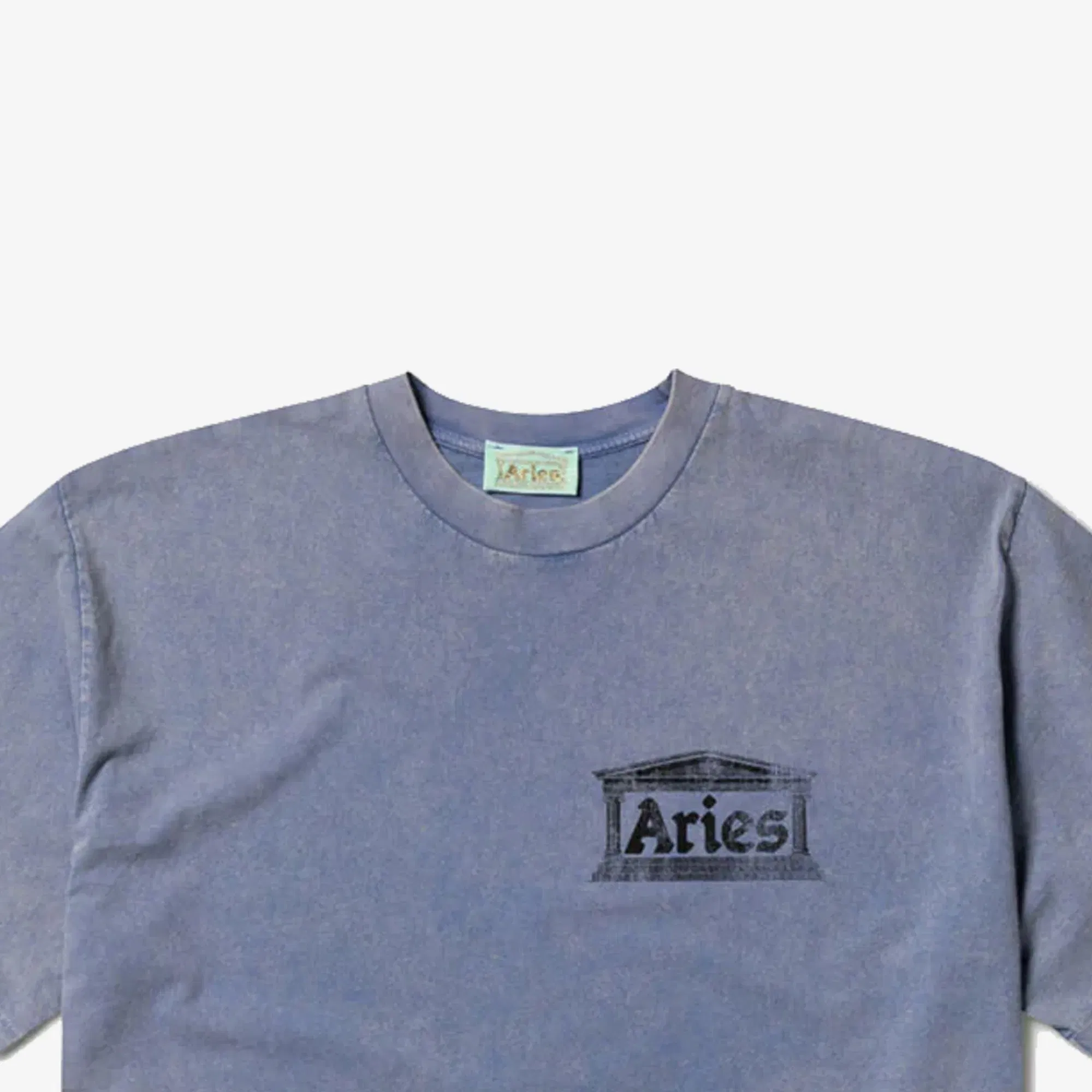 Aries AGED ANCIENT TEMPLE SS T-Shirt { BLUE