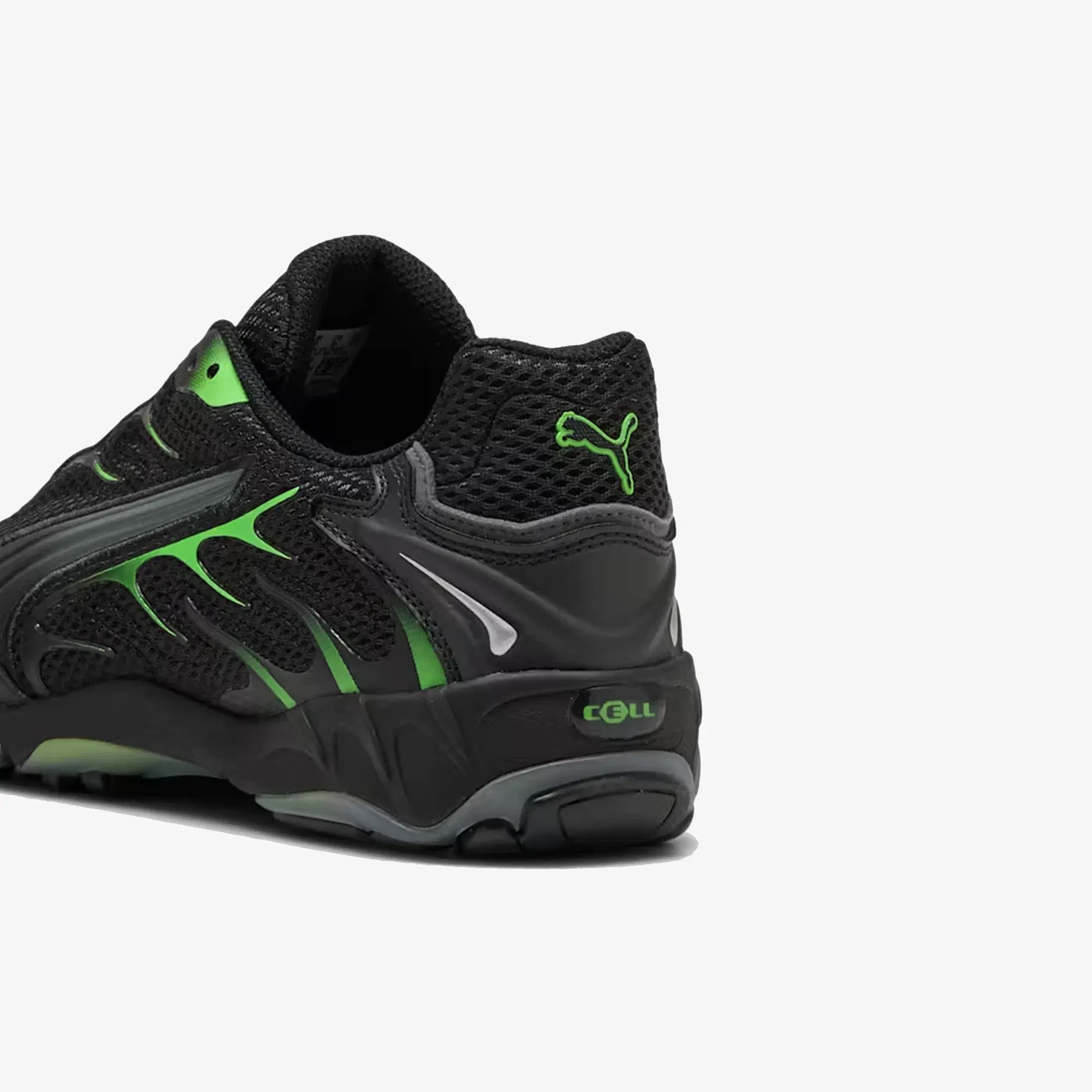 PUMA INHALE LIGHTWEIGHT CASUAL { PUMA BLACK/GREEN GLARE