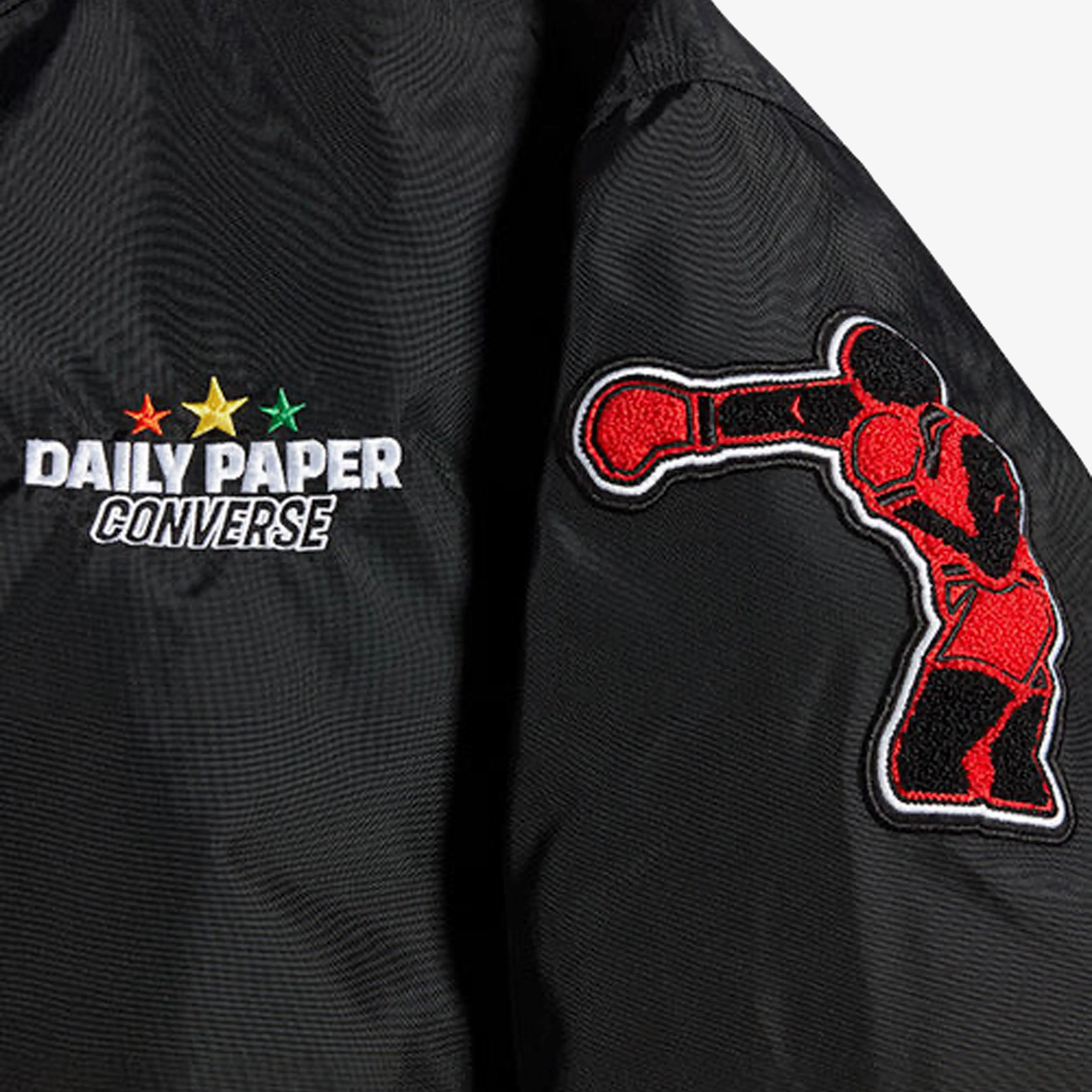 Converse X DAILY PAPER STADIUM JACKET { BLACK