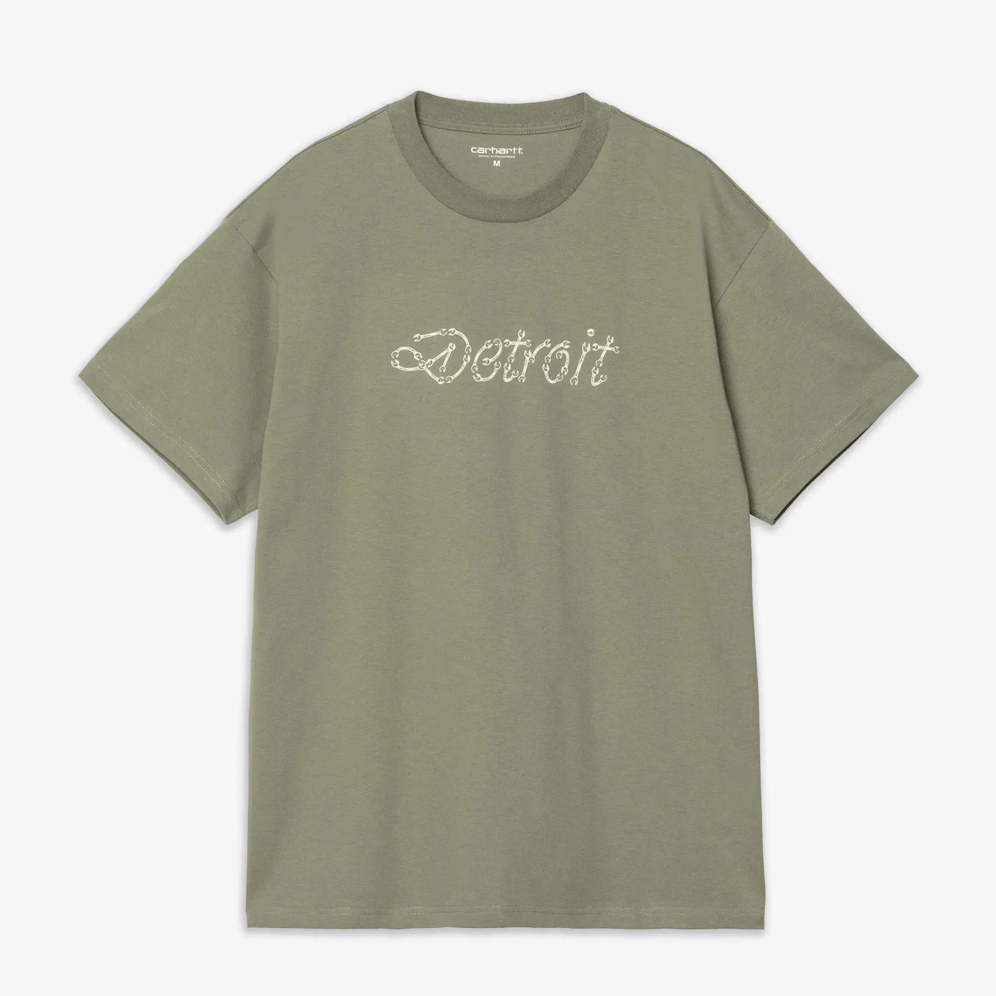 Carhartt S/S PEACE AND WORK T-SHIRT { DOLLAR GREEN/NATURAL