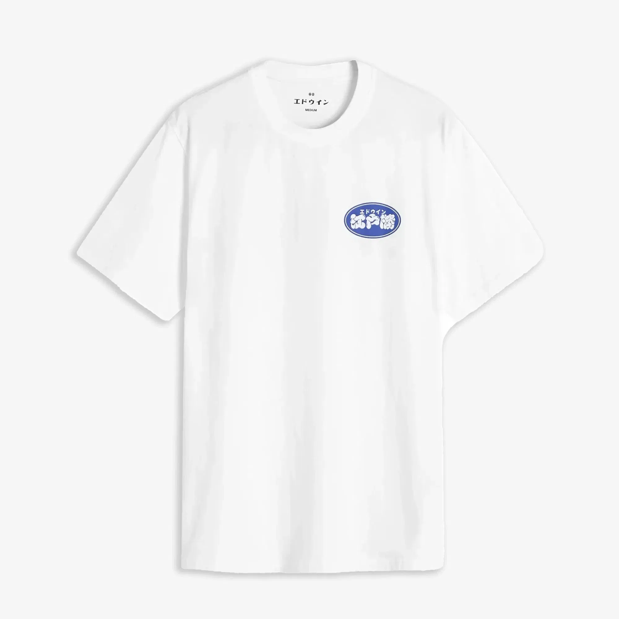 EDWIN EDO WIN T-SHIRT { WHITE