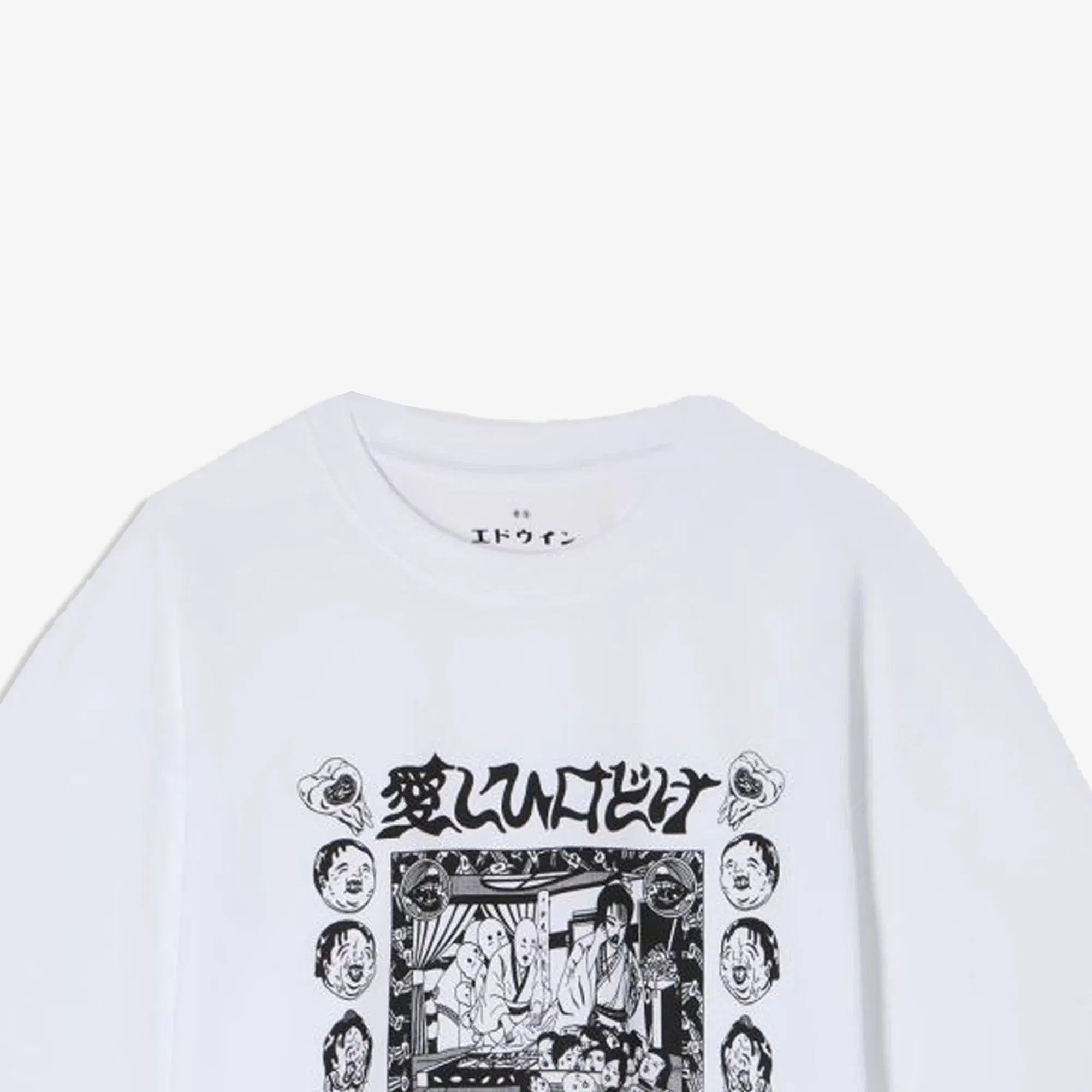 EDWIN KOUICHI MATSUDA II T-SHIRT { WHITE/BLACK
