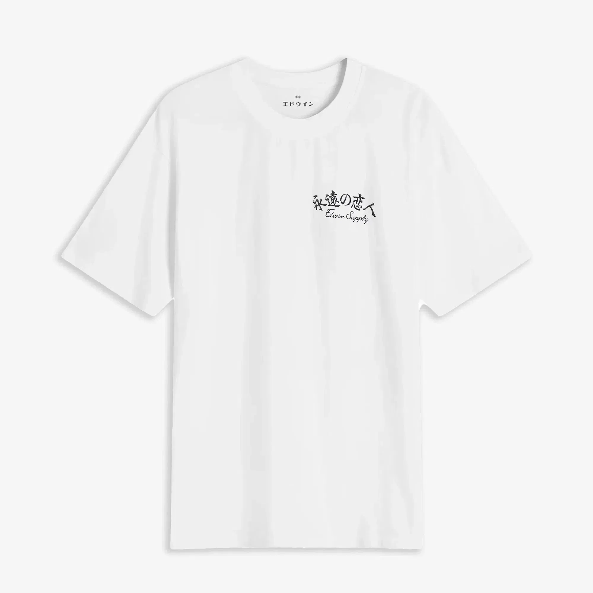 EDWIN FOREVER LOVER T-SHIRT { WHITE