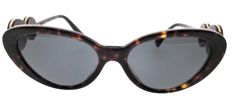 Versace Oval Sunglasses Havana/Brown (0VE4433U 108/87)