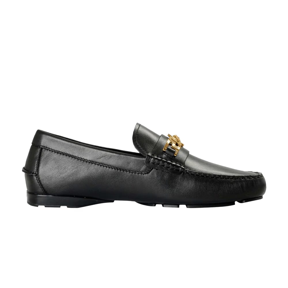 Versace Medusa Leather Loafer Black
