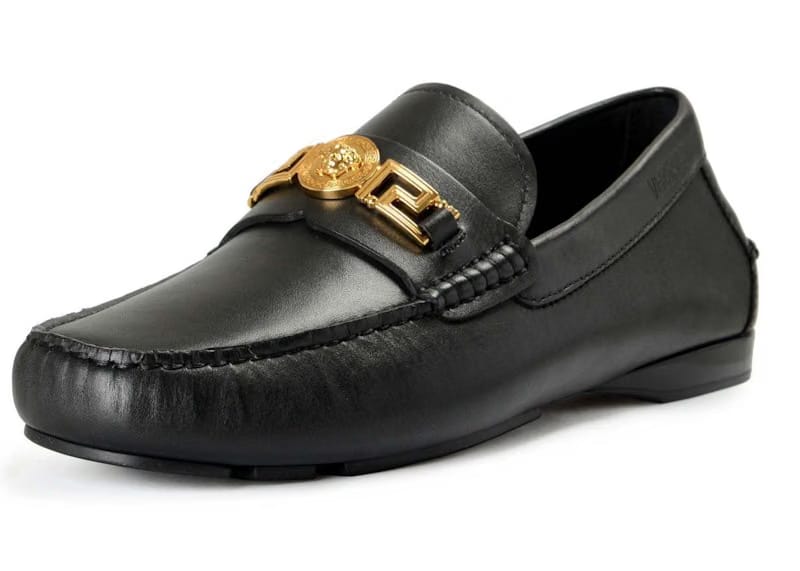 Versace Medusa Leather Loafer Black