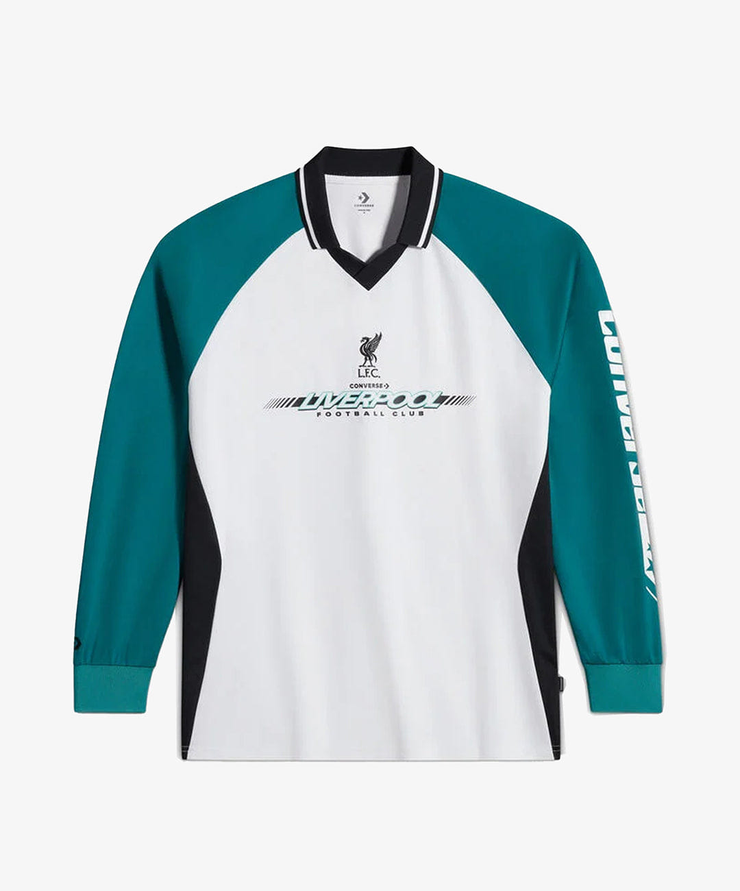 Converse x LIVERPOOL FC LONG-SLEEVE T-SHIRT { GREEN/WHITE
