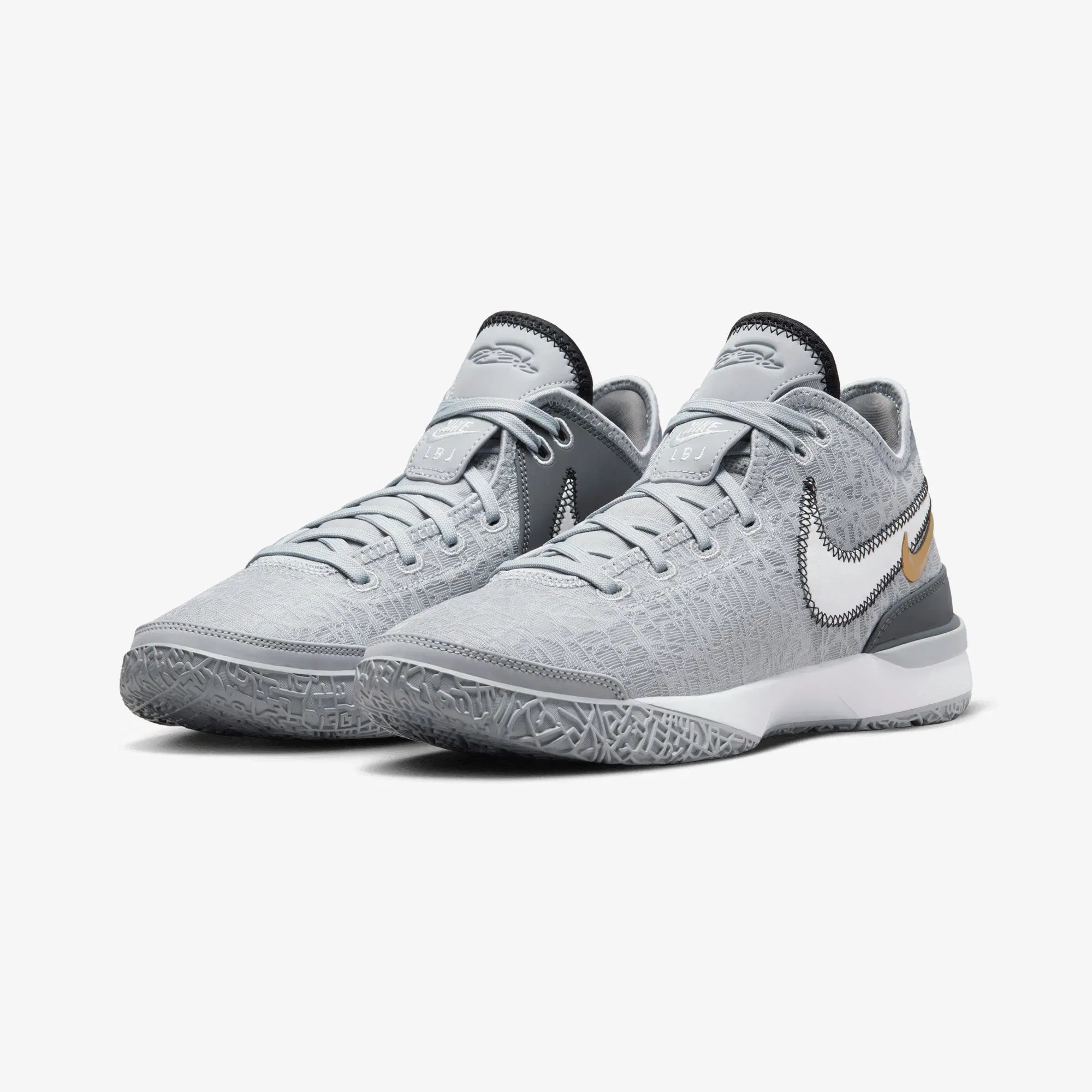 NIKE LEBRON NXXT GEN { WOLF GREY/WHITE-IRON GREY-BLACK