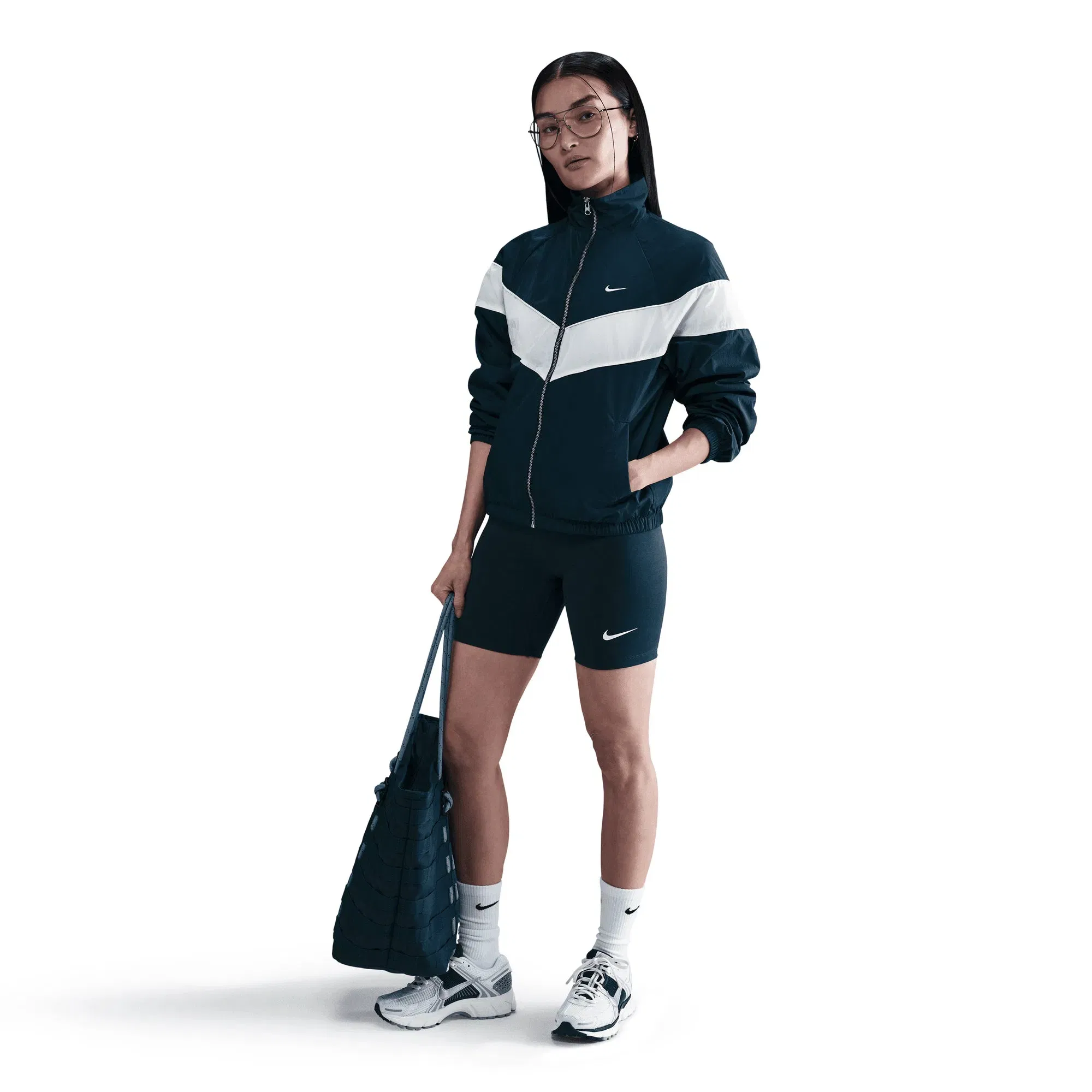 NIKE WINDRUNNER UV WOVEN FULL-ZIP JACKET { ARMORY NAVY/SAIL/WHITE