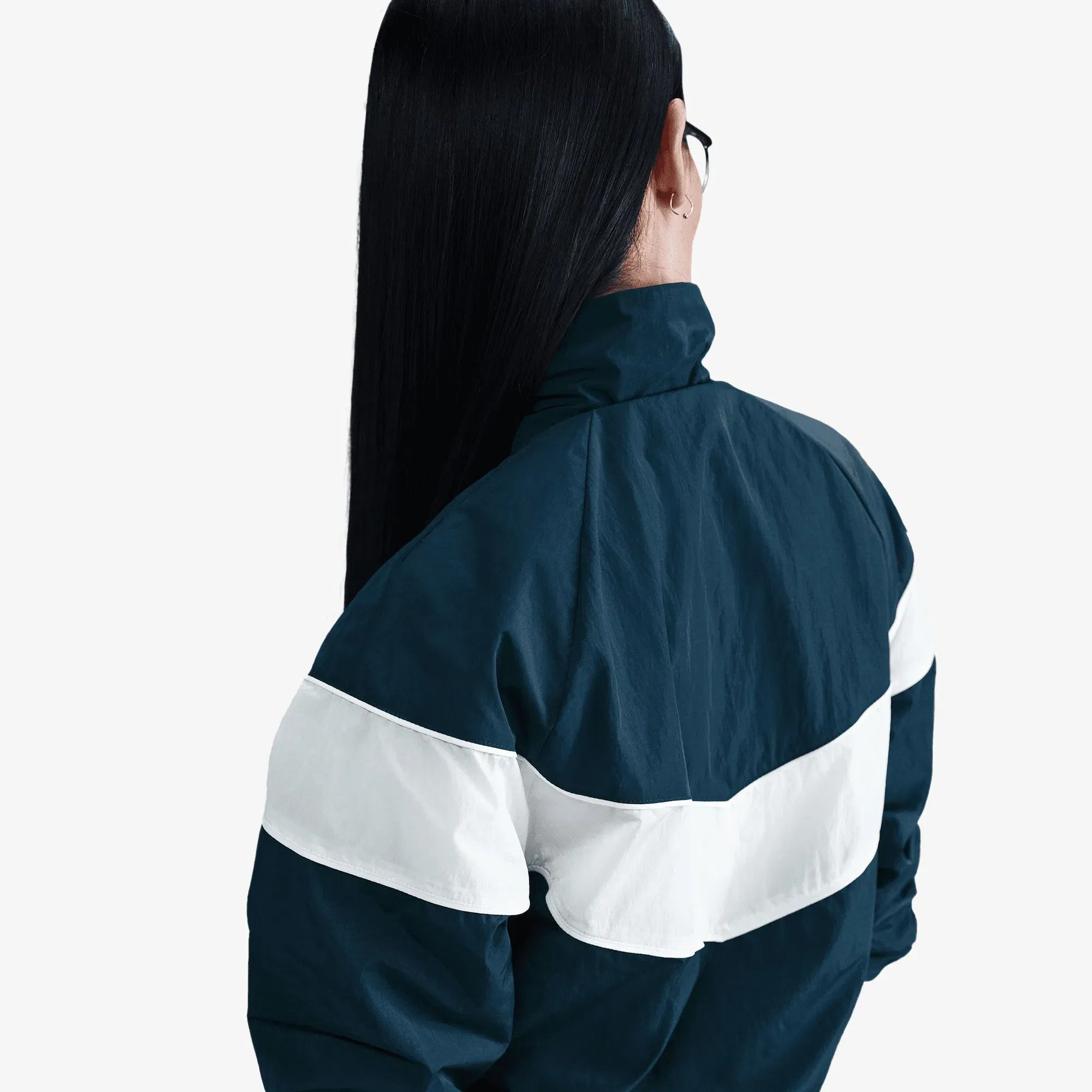 NIKE WINDRUNNER UV WOVEN FULL-ZIP JACKET { ARMORY NAVY/SAIL/WHITE