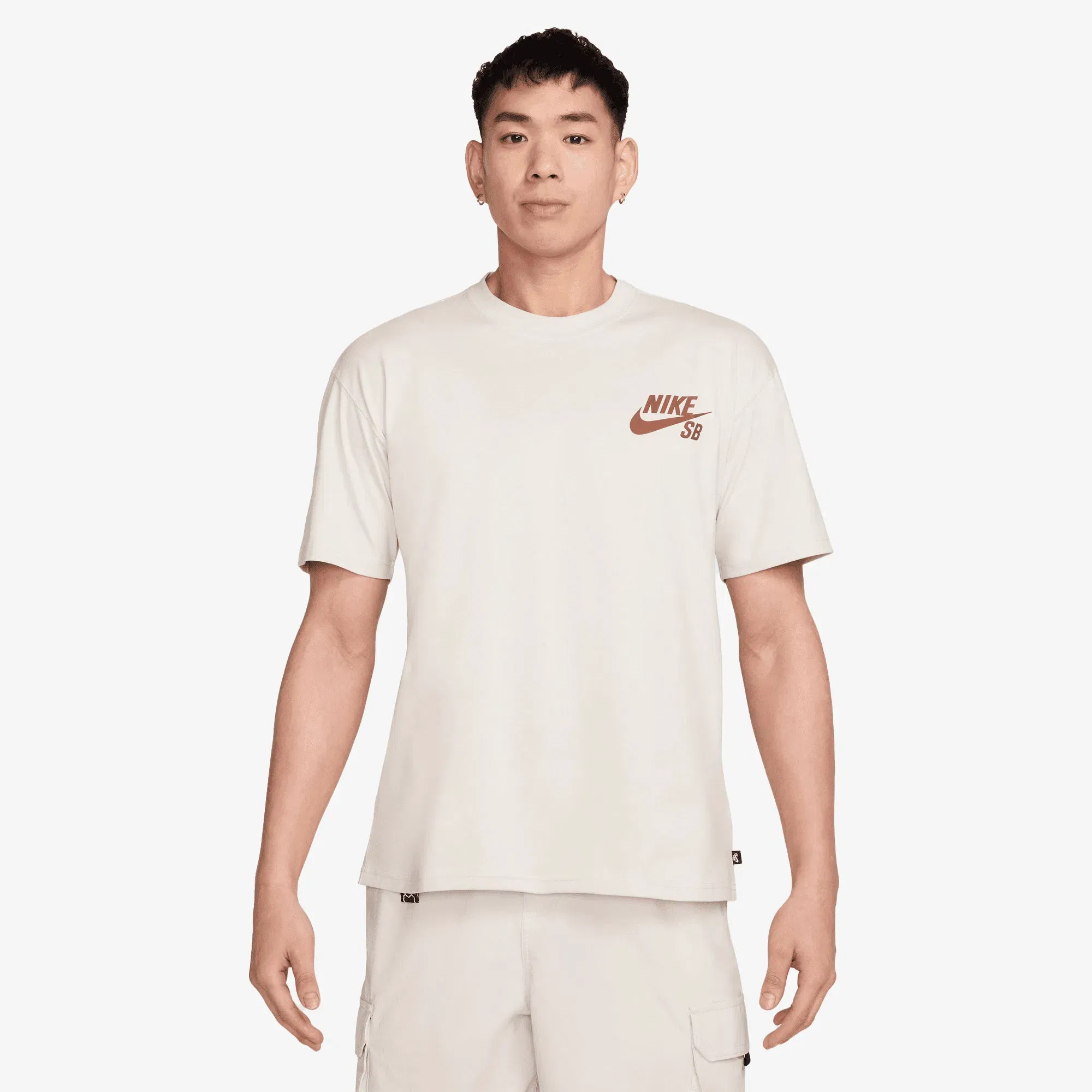 NIKE SB LOGO SKATE T-SHIRT { LIGHT BONE