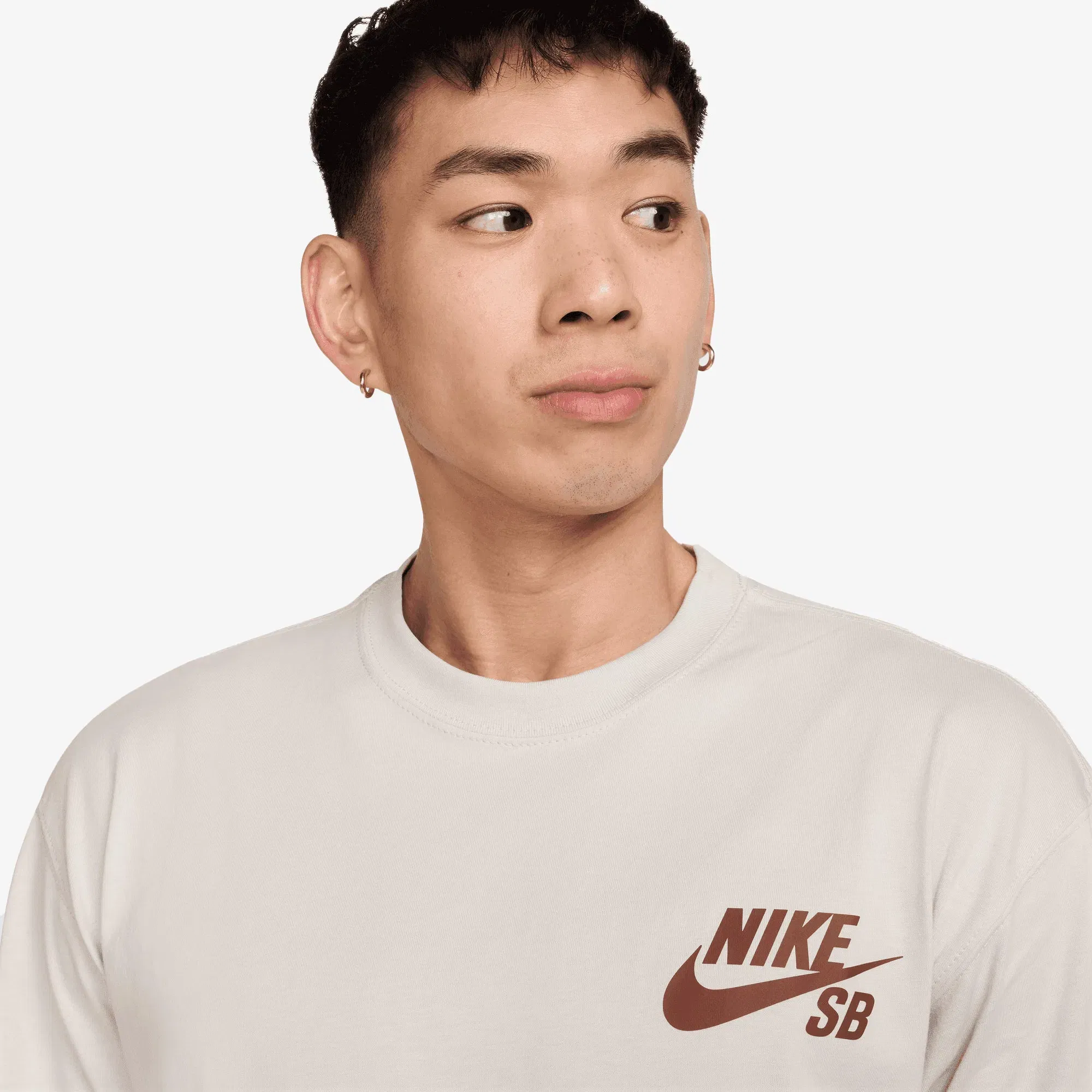 NIKE SB LOGO SKATE T-SHIRT { LIGHT BONE