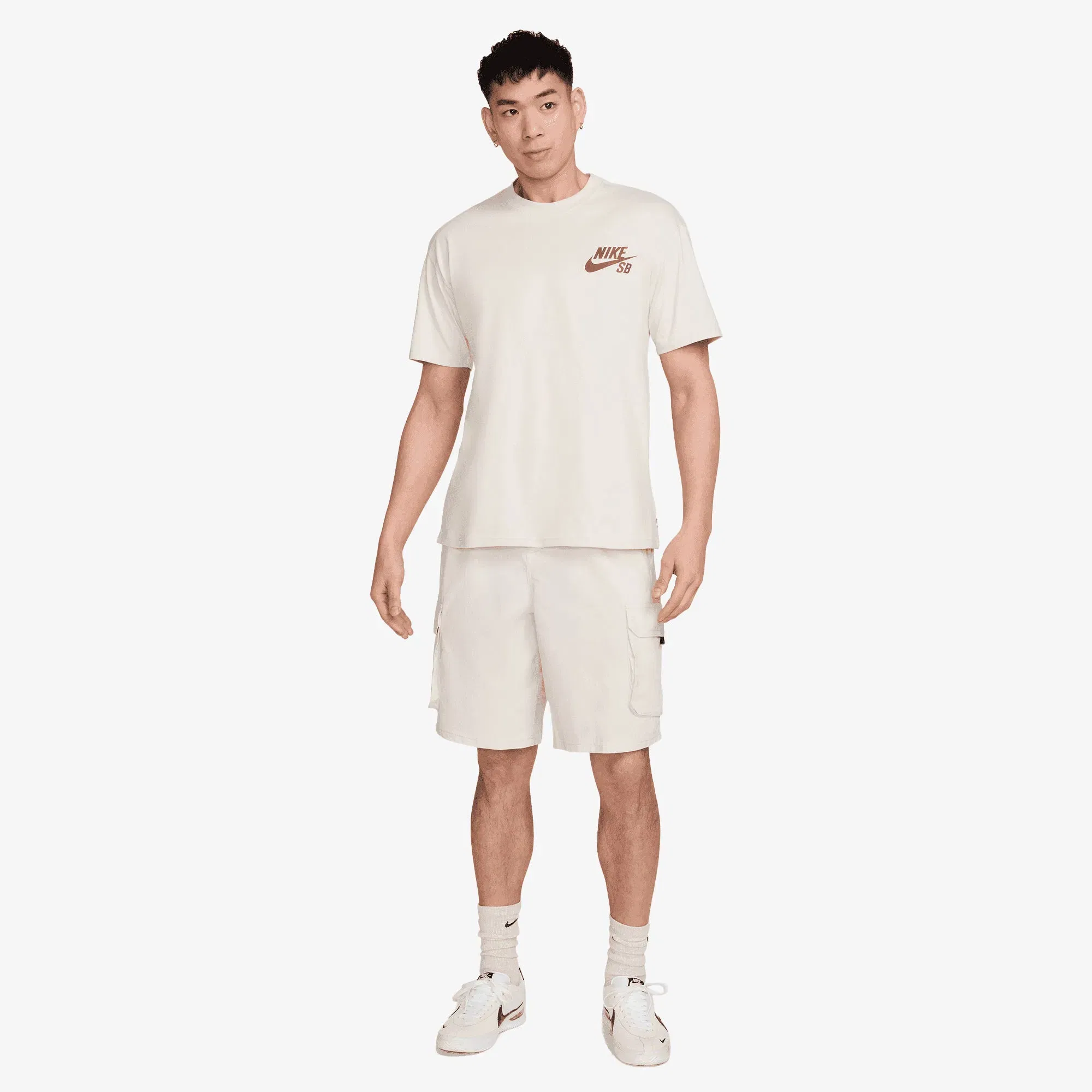 NIKE SB LOGO SKATE T-SHIRT { LIGHT BONE