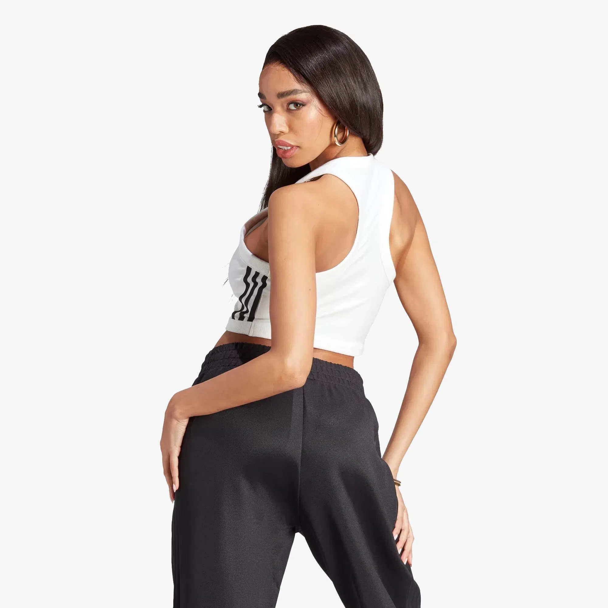 Adidas Originals ADICOLOR CLASSICS 3-STRIPES SHORT TANK TOP { WHITE
