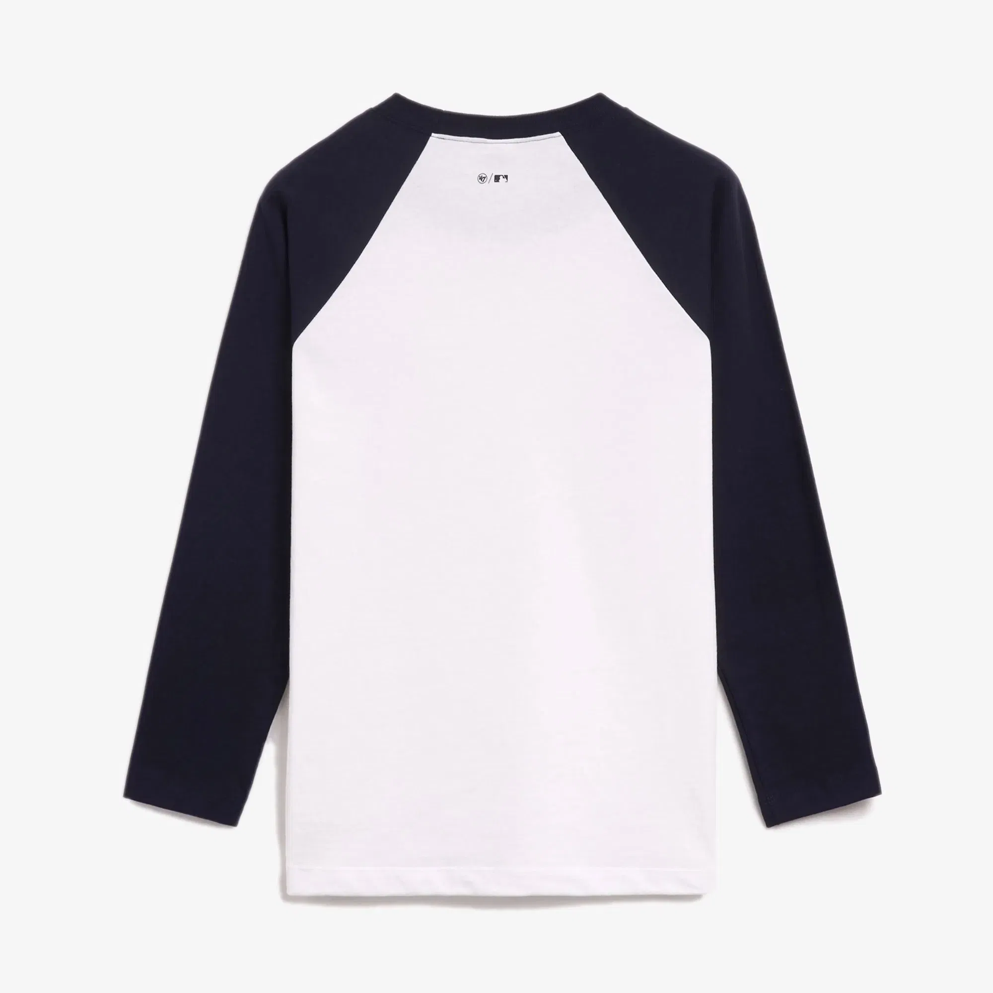 SPORTY & RICH YANKEES SERIF BASEBALL T-SHIRT { WHITE/NAVY