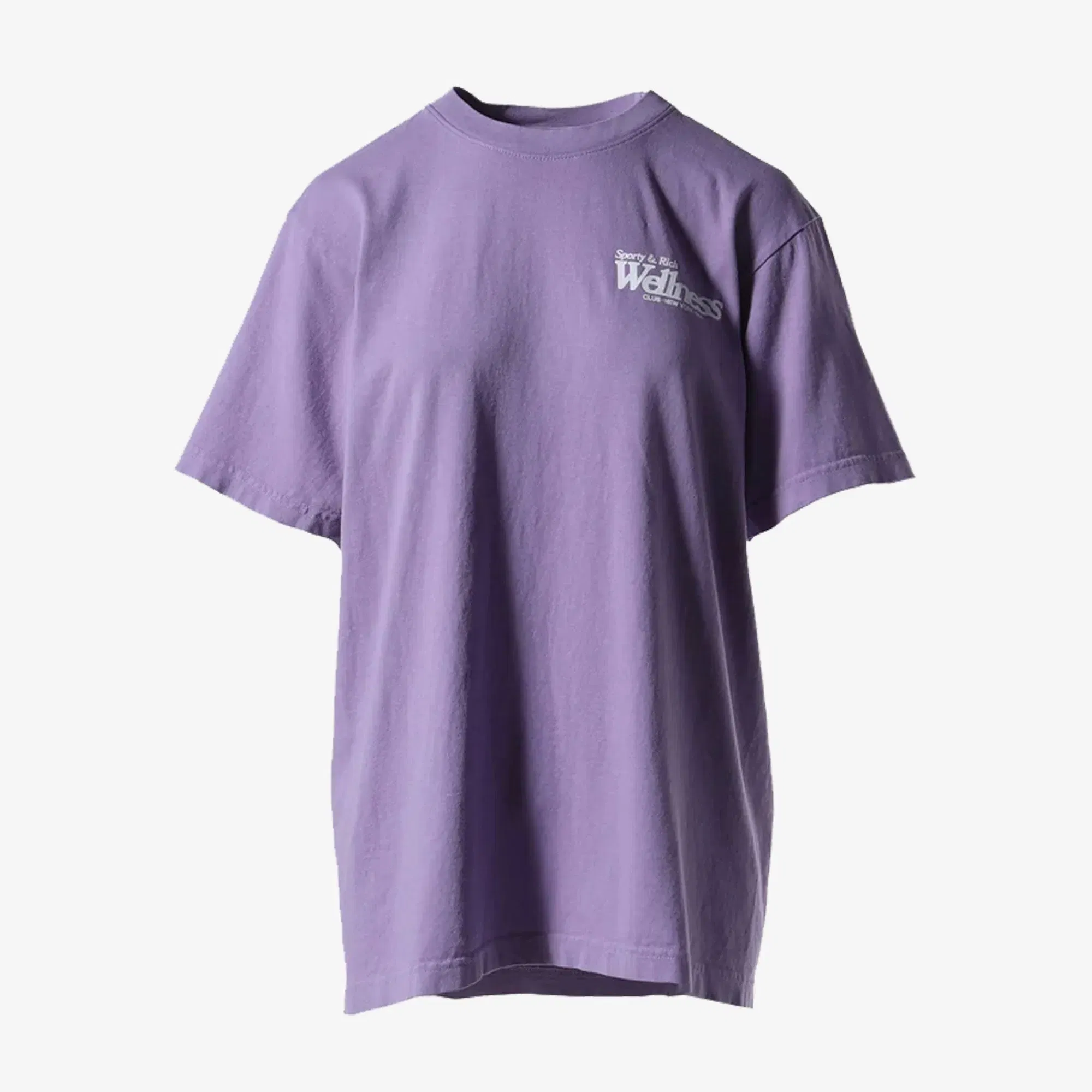 SPORTY & RICH WELLNESS NY T-SHIRT { VIOLET/WHITE