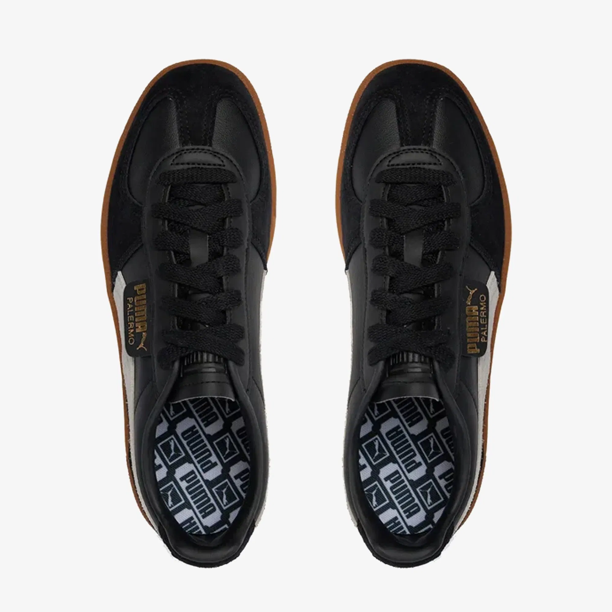 PUMA PALERMO LEATHER { BLACK/GRAY