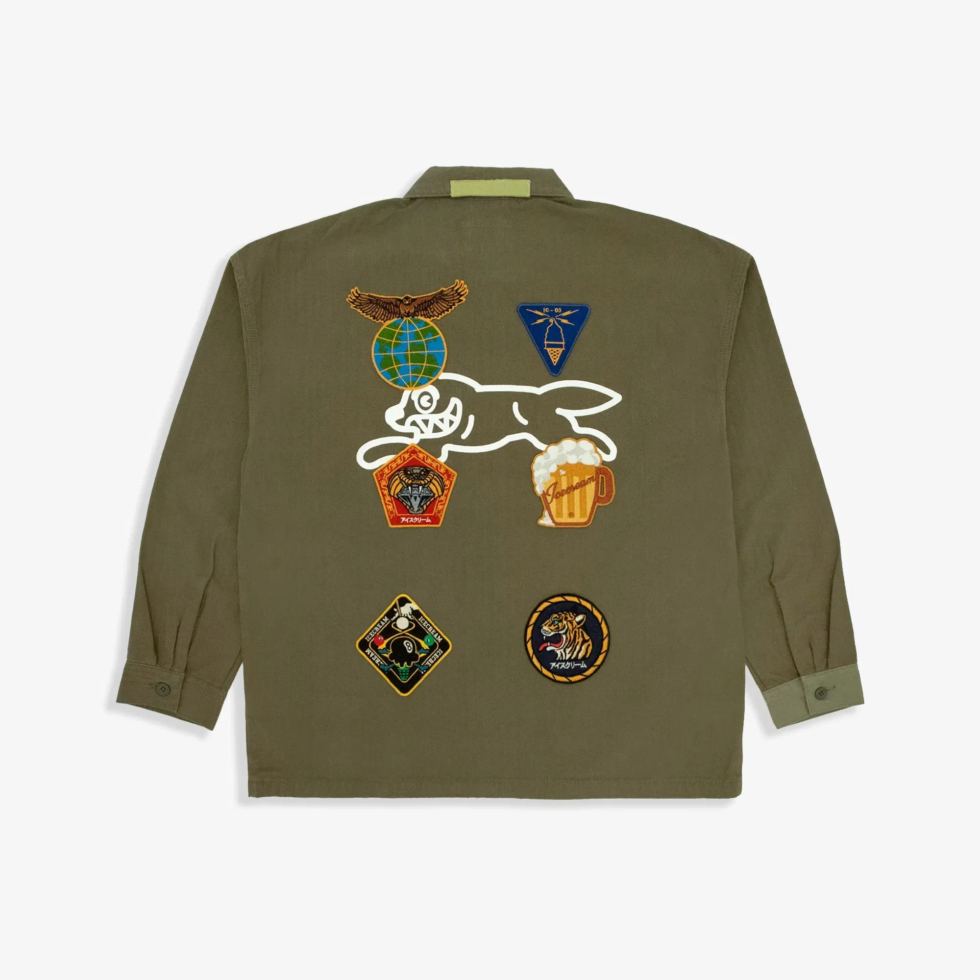 Icecream CORD JACKET { FERN