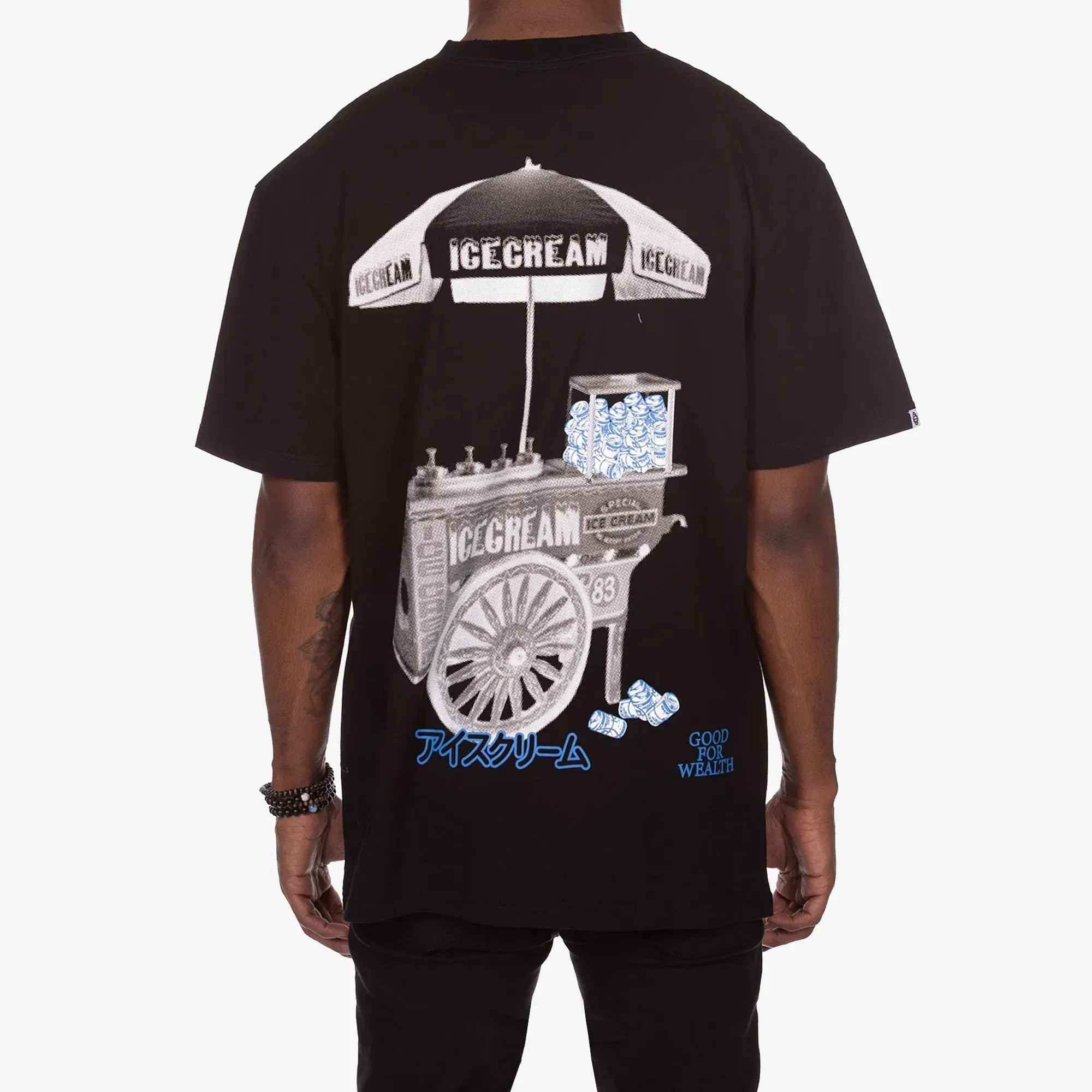 Icecream CART SS KNIT { BLACK