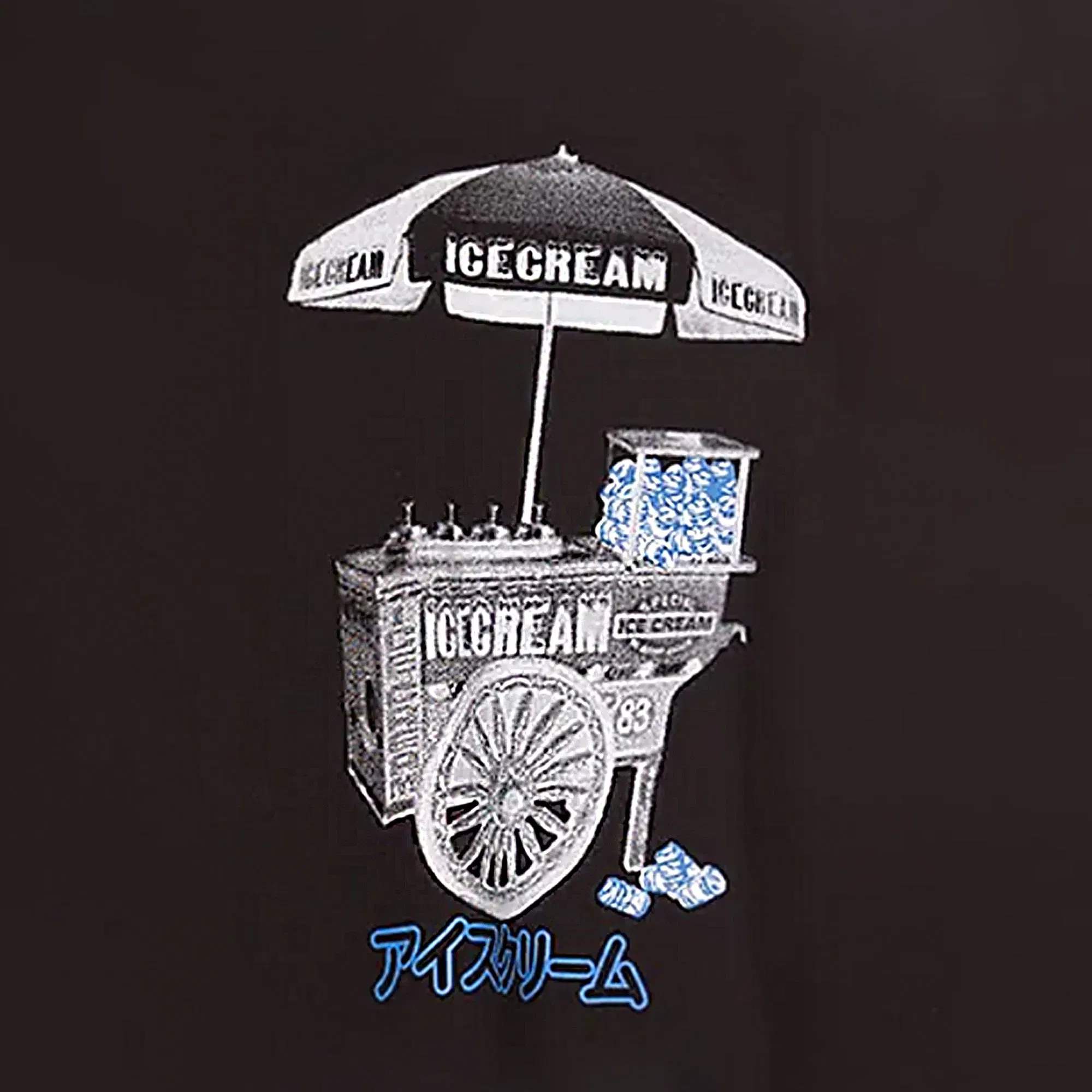 Icecream CART SS KNIT { BLACK