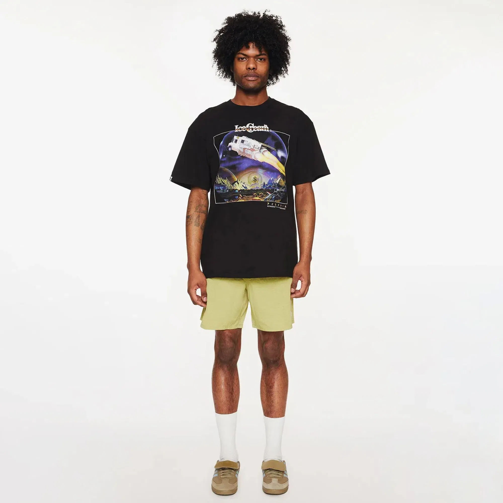 Icecream STAR CONES S/S T-Shirt { BLACK