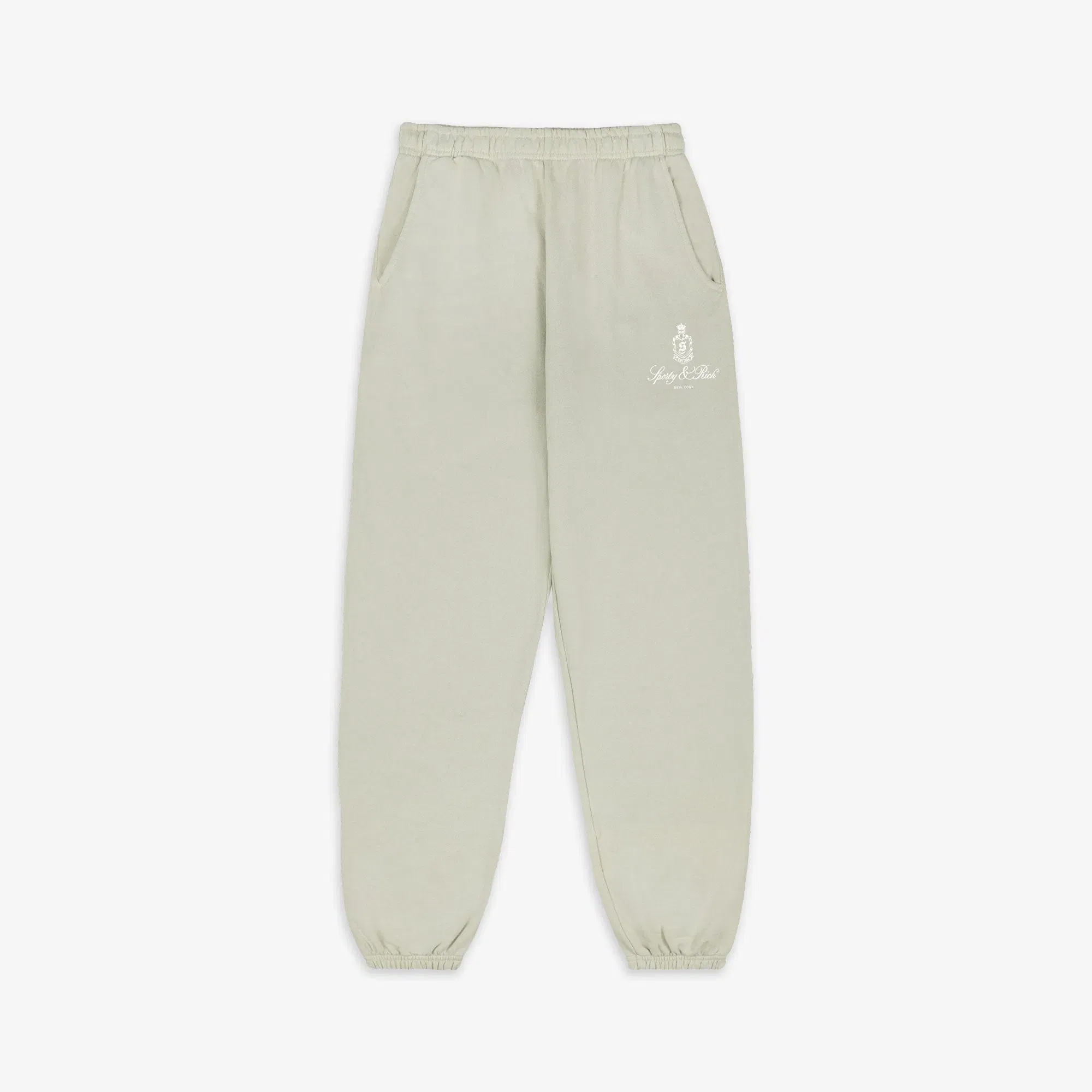SPORTY & RICH VENDOME SWEATPANT { SAGE/WHITE