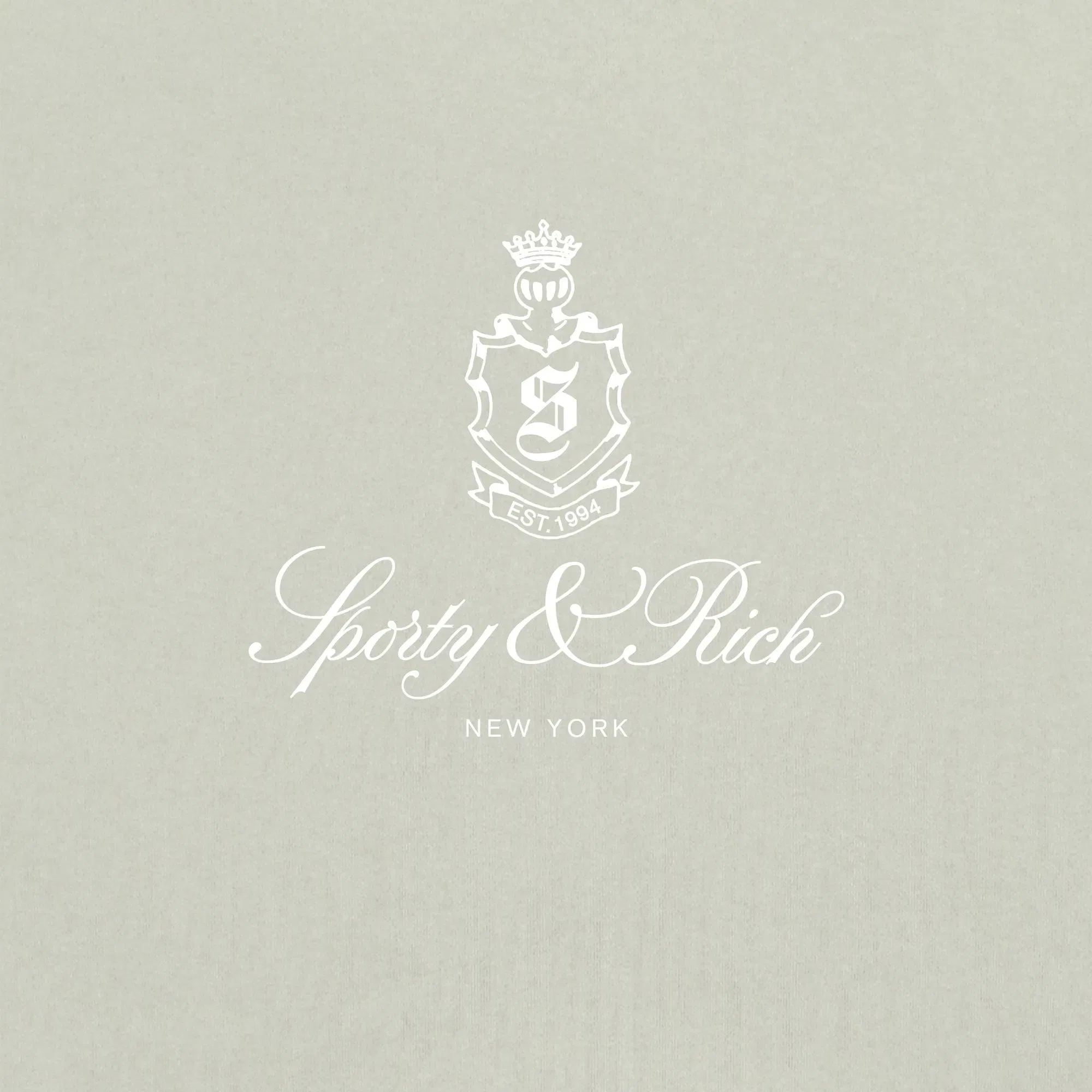 SPORTY & RICH VENDOME SWEATPANT { SAGE/WHITE